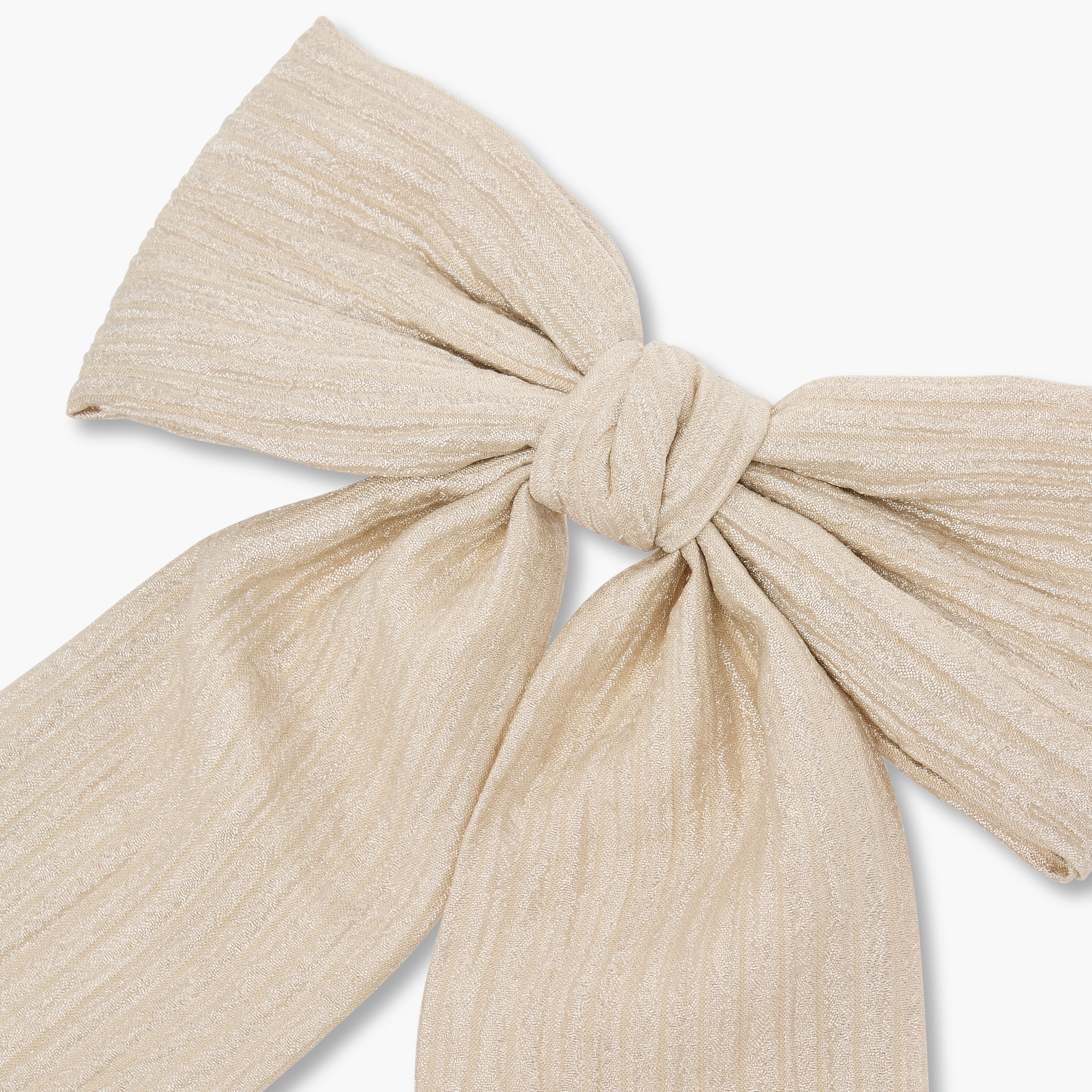 Textured Bow Barrette Hair Clip-women-hairaccessories-image-3