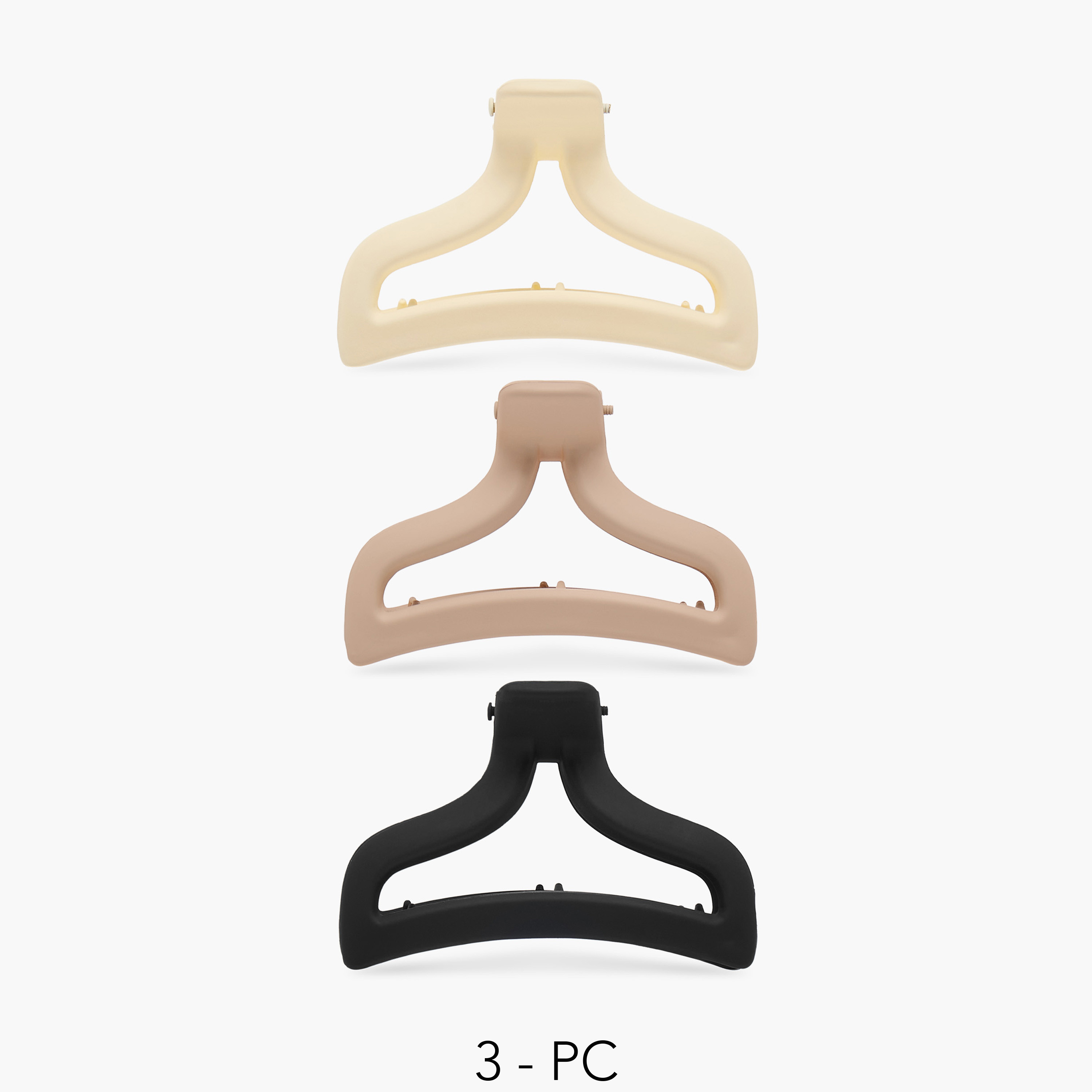 Set of 3 - Gloo Solid Hair Clamp-women-hairaccessories-clamps-image-1