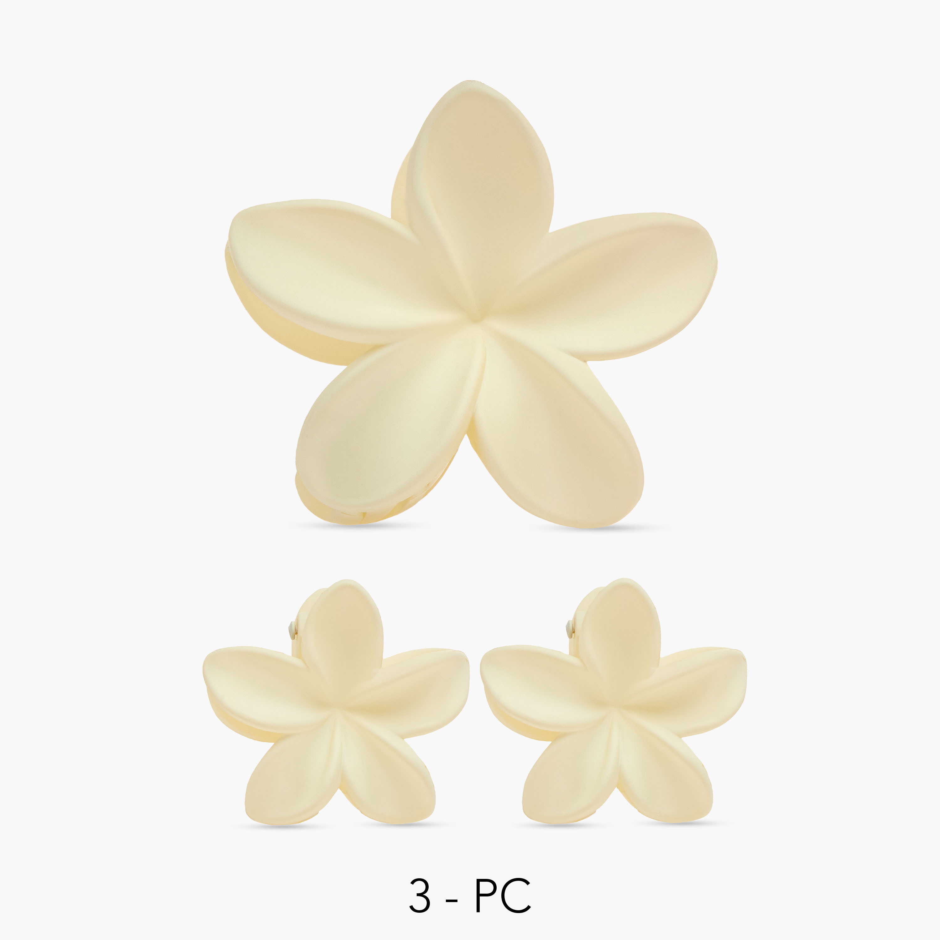 Set of 3 - Gloo Flower Hair Clamp-women-hairaccessories-clamps-image-1