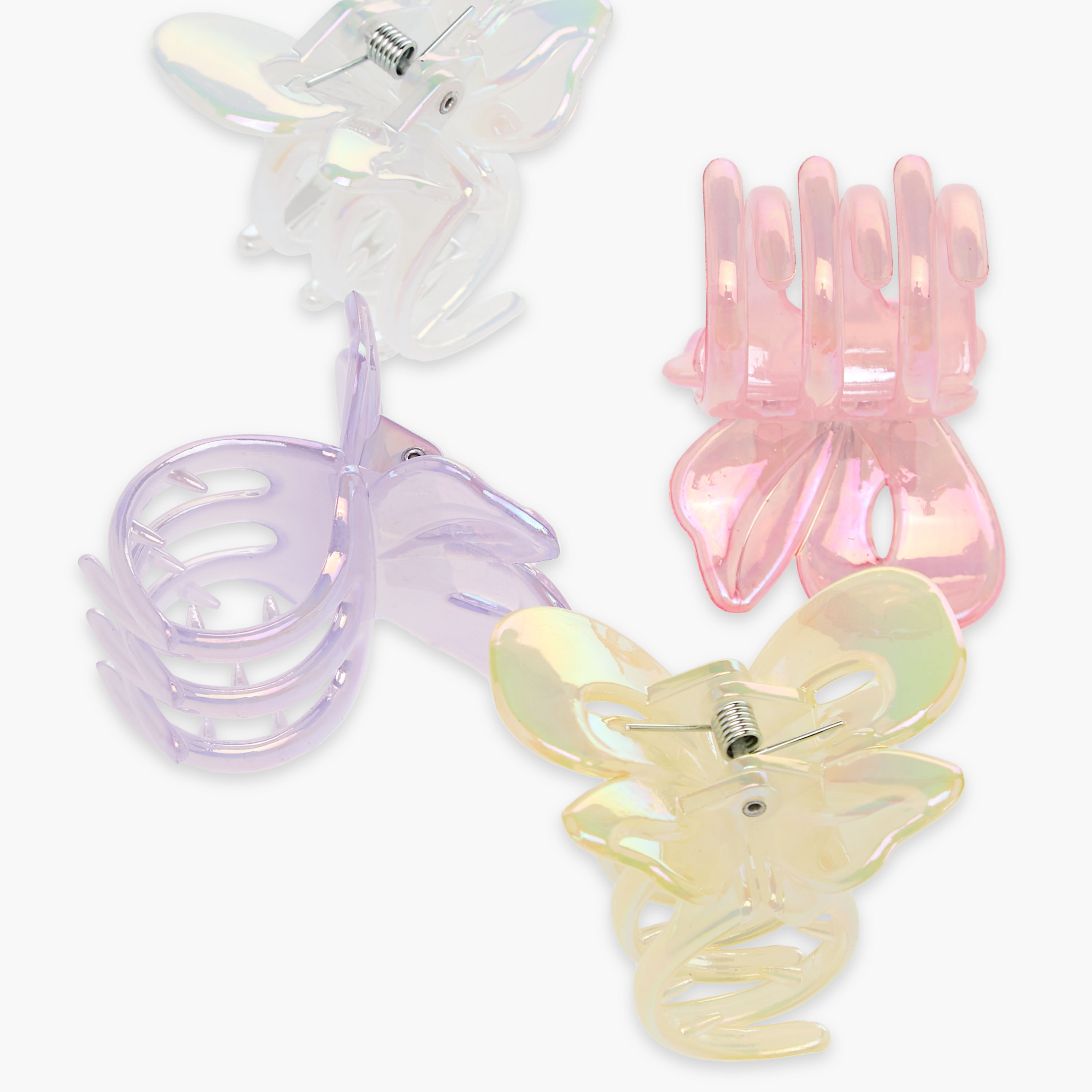 Set of 4 - Gloo Iridescent Butterfly Shape Hair Clamp-women-hairaccessories-clamps-image-8