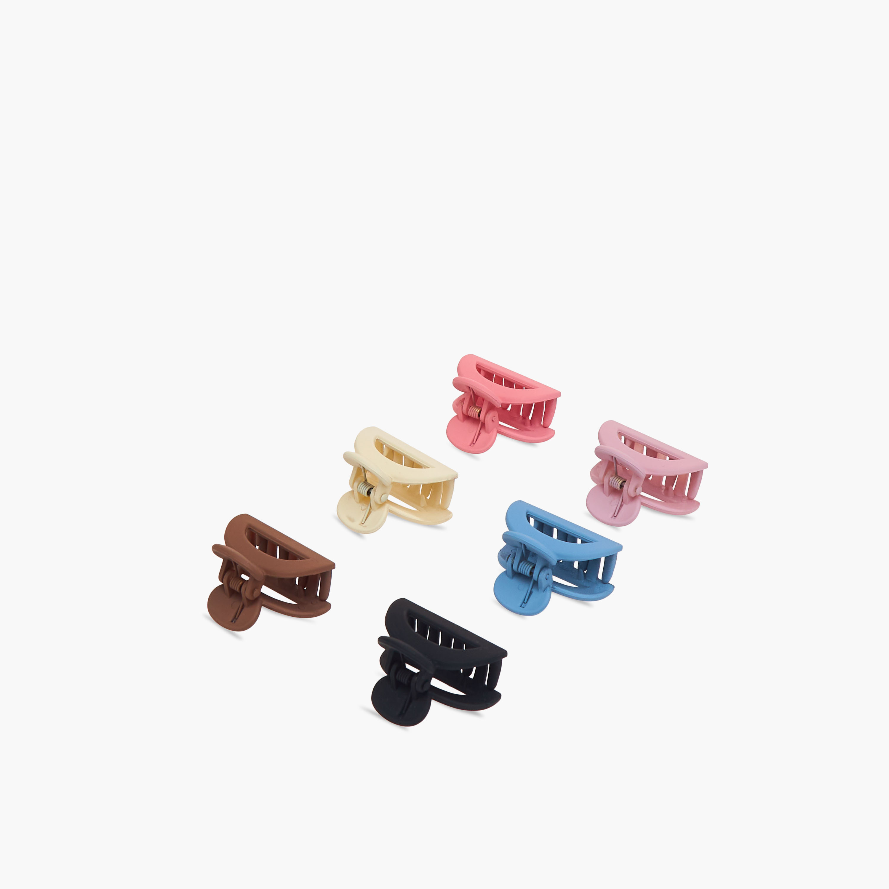 طقم مشابك شعر بتفاصيل مفرغة عدد 6 من جلوو-women-hairaccessories-image-5