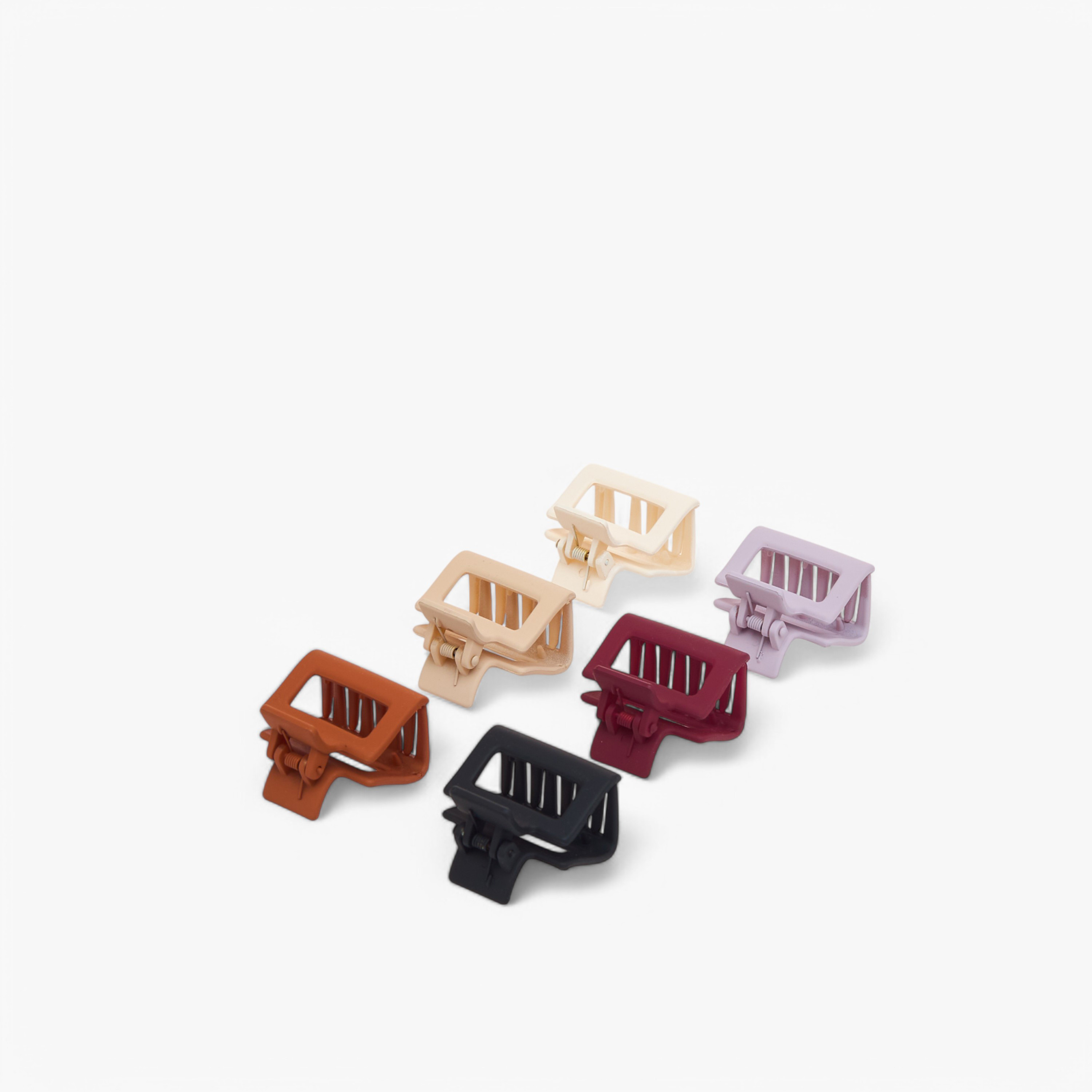 Set of 6 - Gloo Cutout Detail Hair Clamps-women-hairaccessories-clamps-image-5