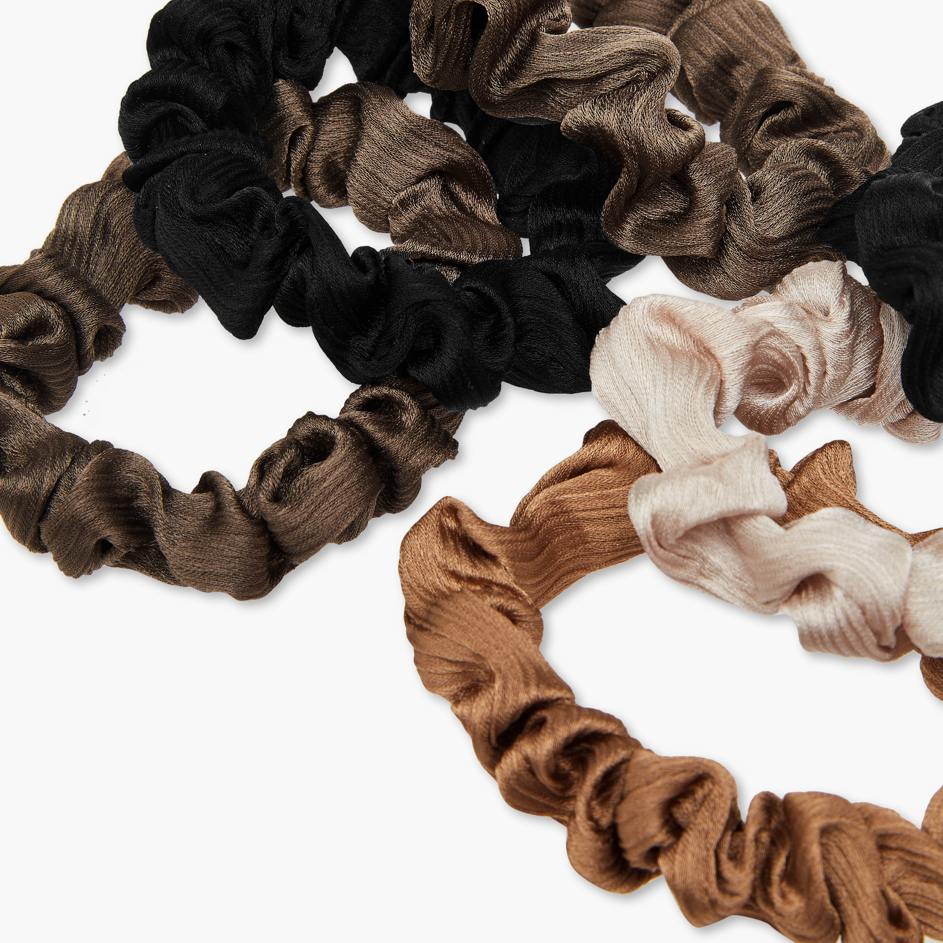 Set of 6 - Elasticated Hair Scrunchie-women-hairaccessories-scrunchies-image-4
