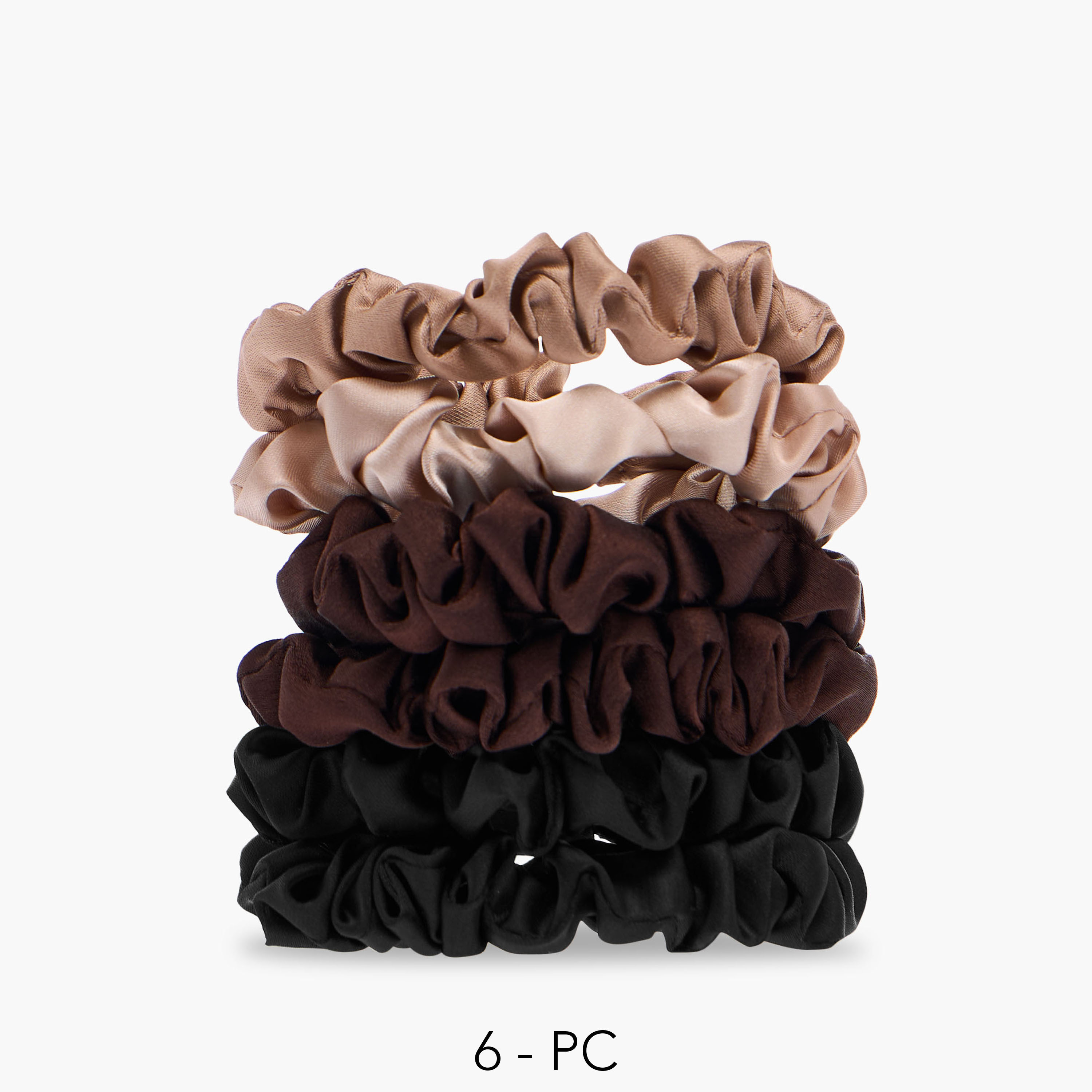 Set of 6 - Gloo Assorted Hair Scrunchie-women-hairaccessories-scrunchies-image-1