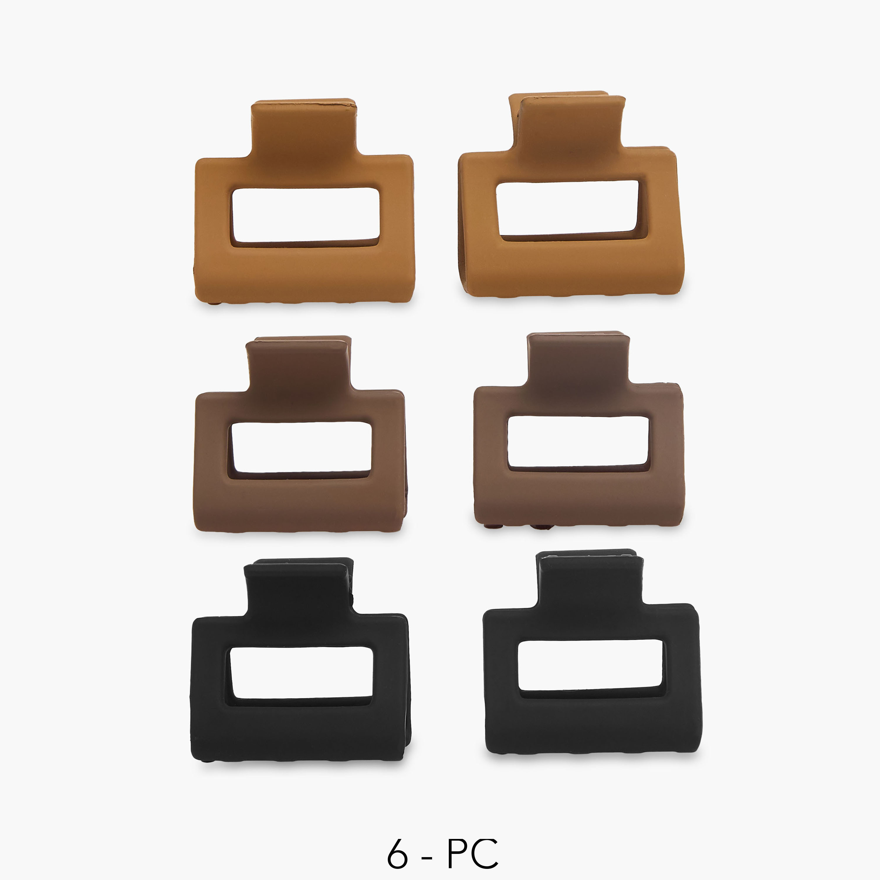 Set of 6 - Gloo Assorted Hair Clamps-women-hairaccessories-clamps-image-1