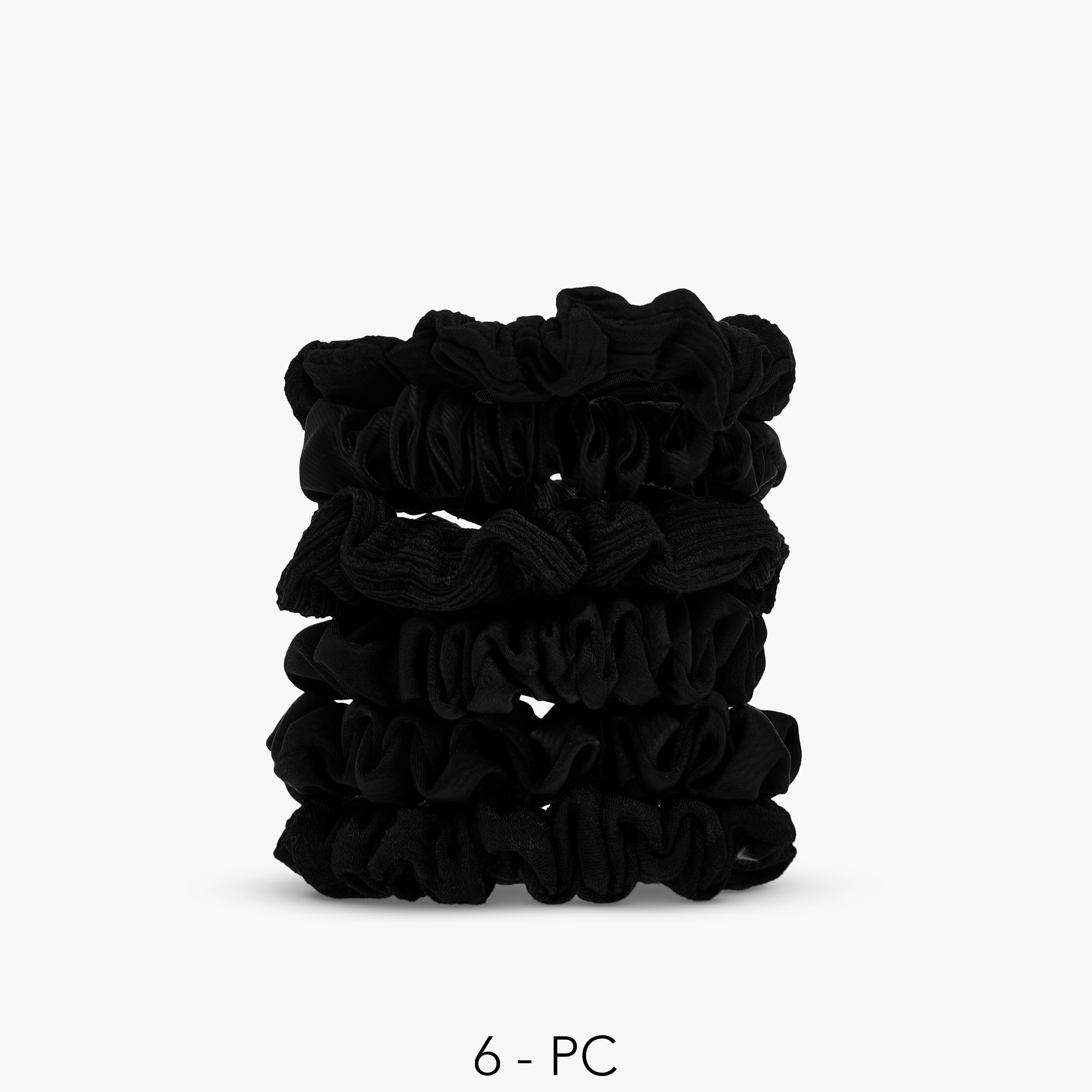 Set of 6 - Gloo Textured Scrunchie-women-hairaccessories-scrunchies-image-1