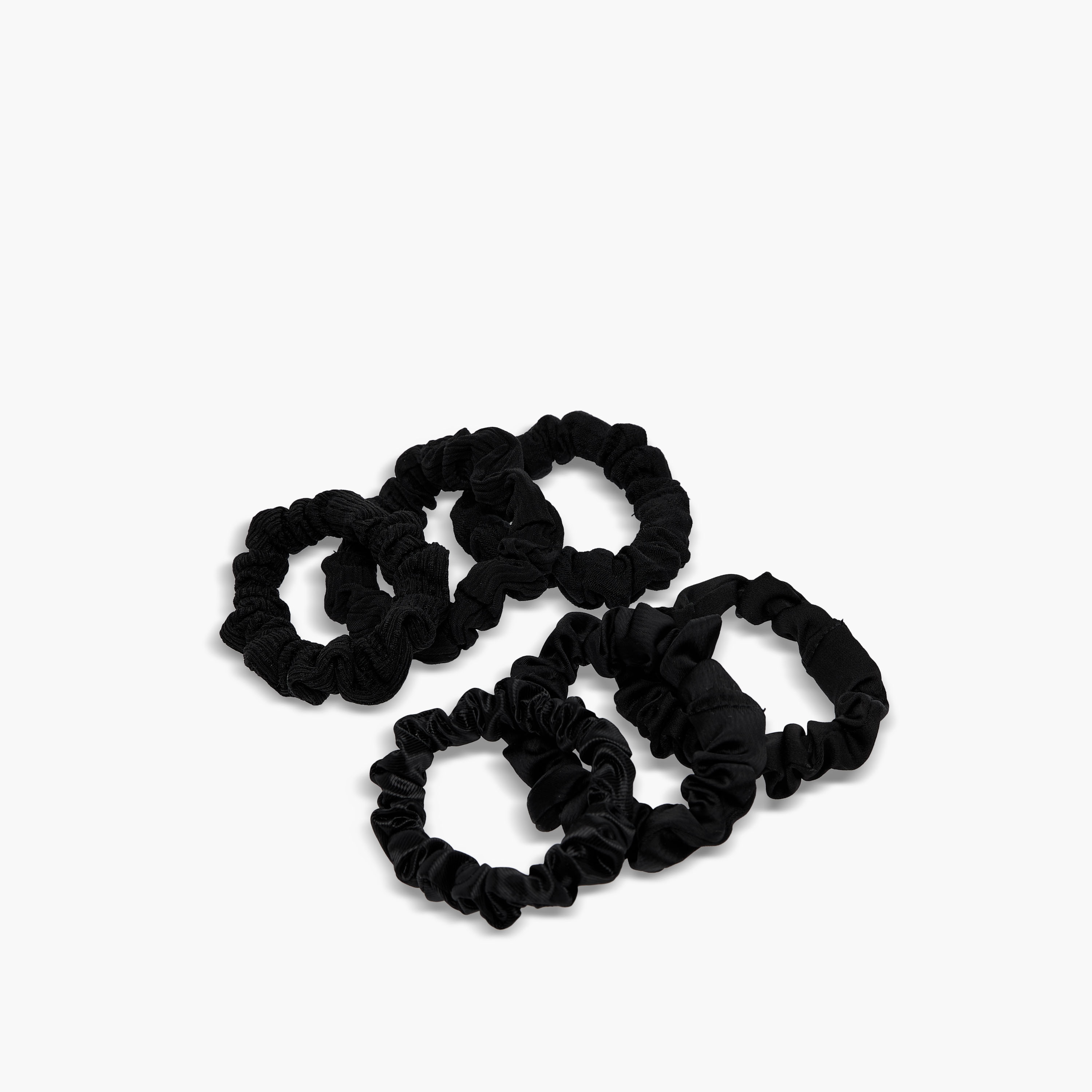Set of 6 - Gloo Textured Scrunchie-women-hairaccessories-scrunchies-image-2