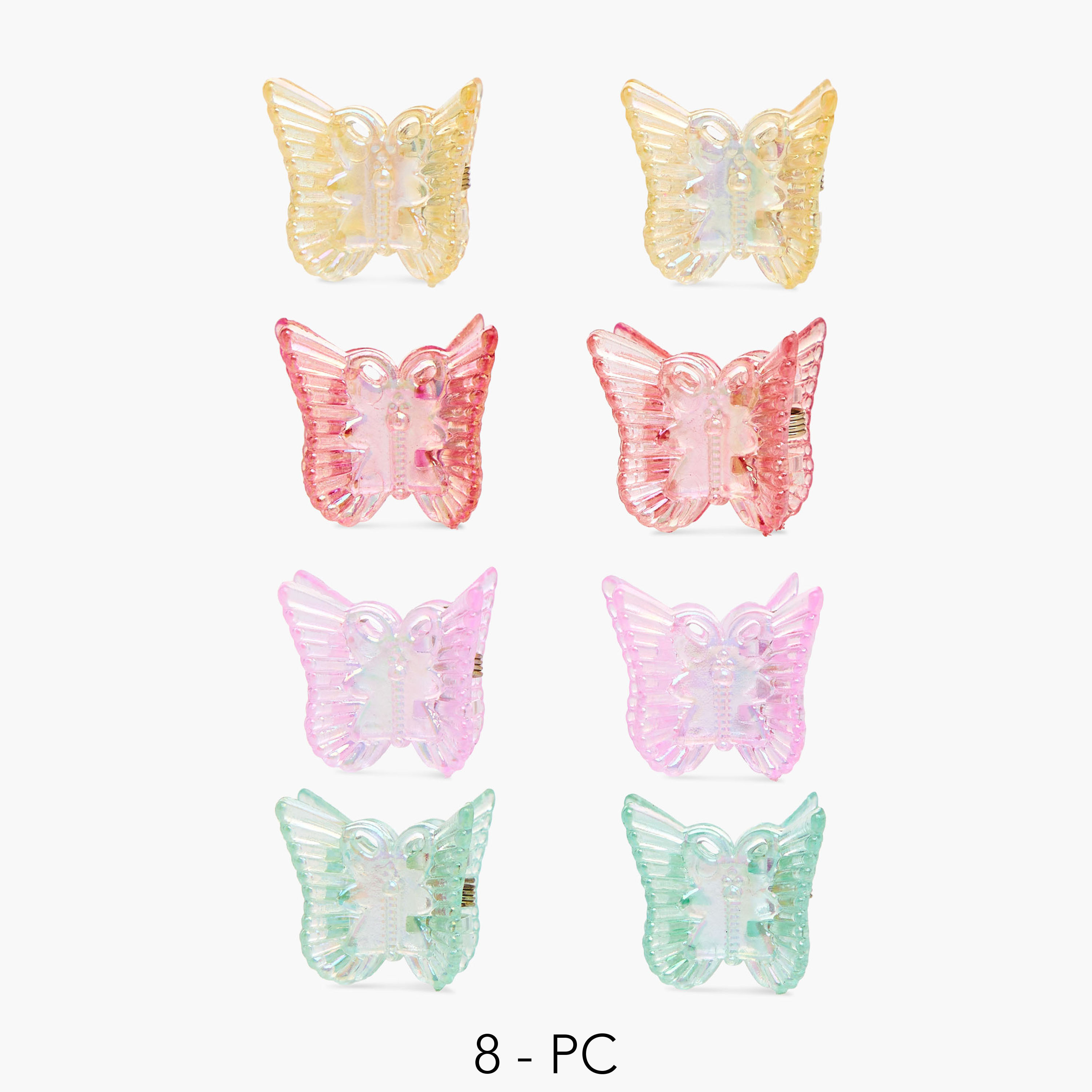 Set of 8 - Butterfly Hair Clamp-women-hairaccessories-image-1