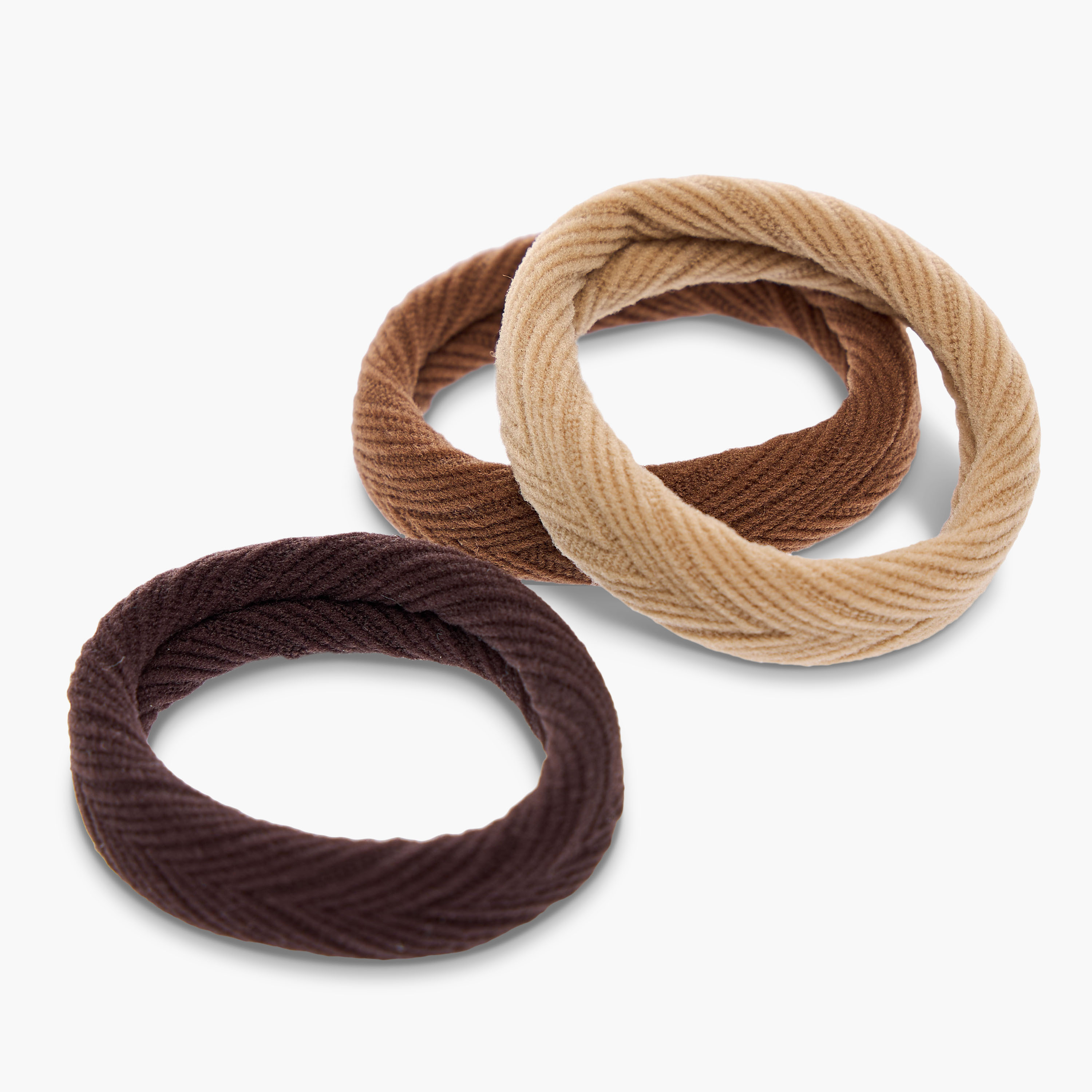Set of 8 - Textured Hair Tie-women-hairaccessories-scrunchies-image-4