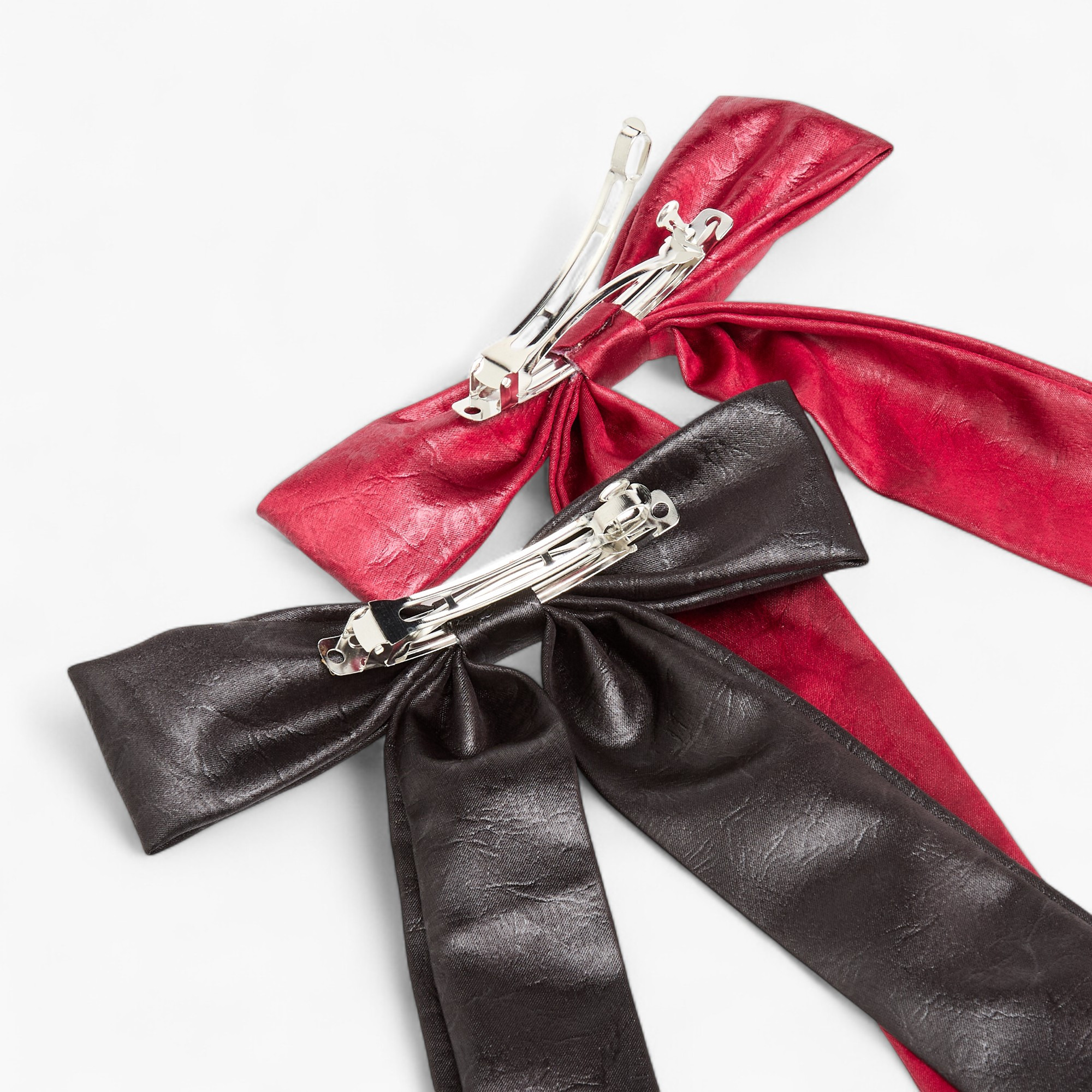 Set of 2 - Bow Accent Barrette Hair Clip-women-hairaccessories-clips-image-7