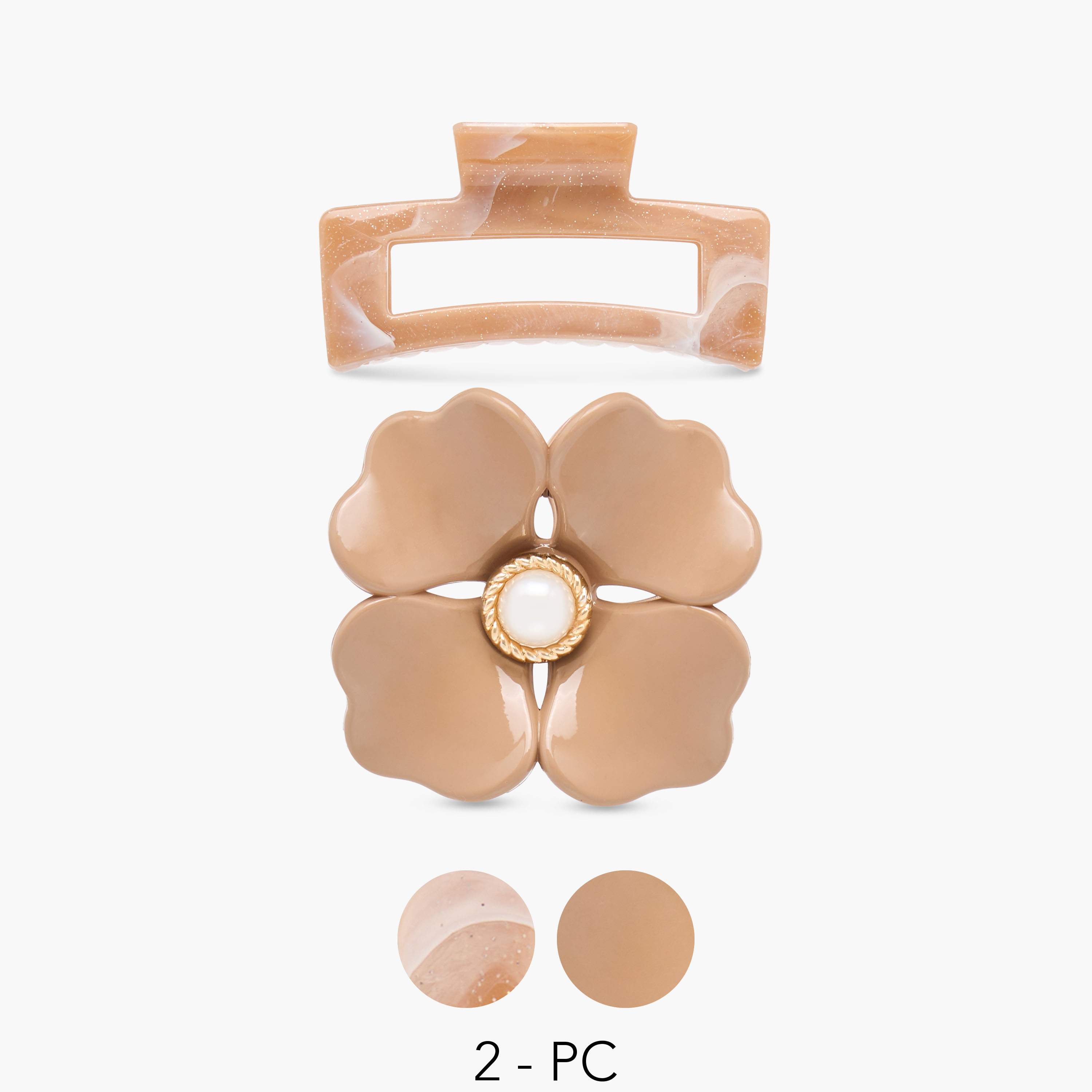 مشبك شعر - طقم من قطعتين متنوعتين-women-hairaccessories-clamps-image-1