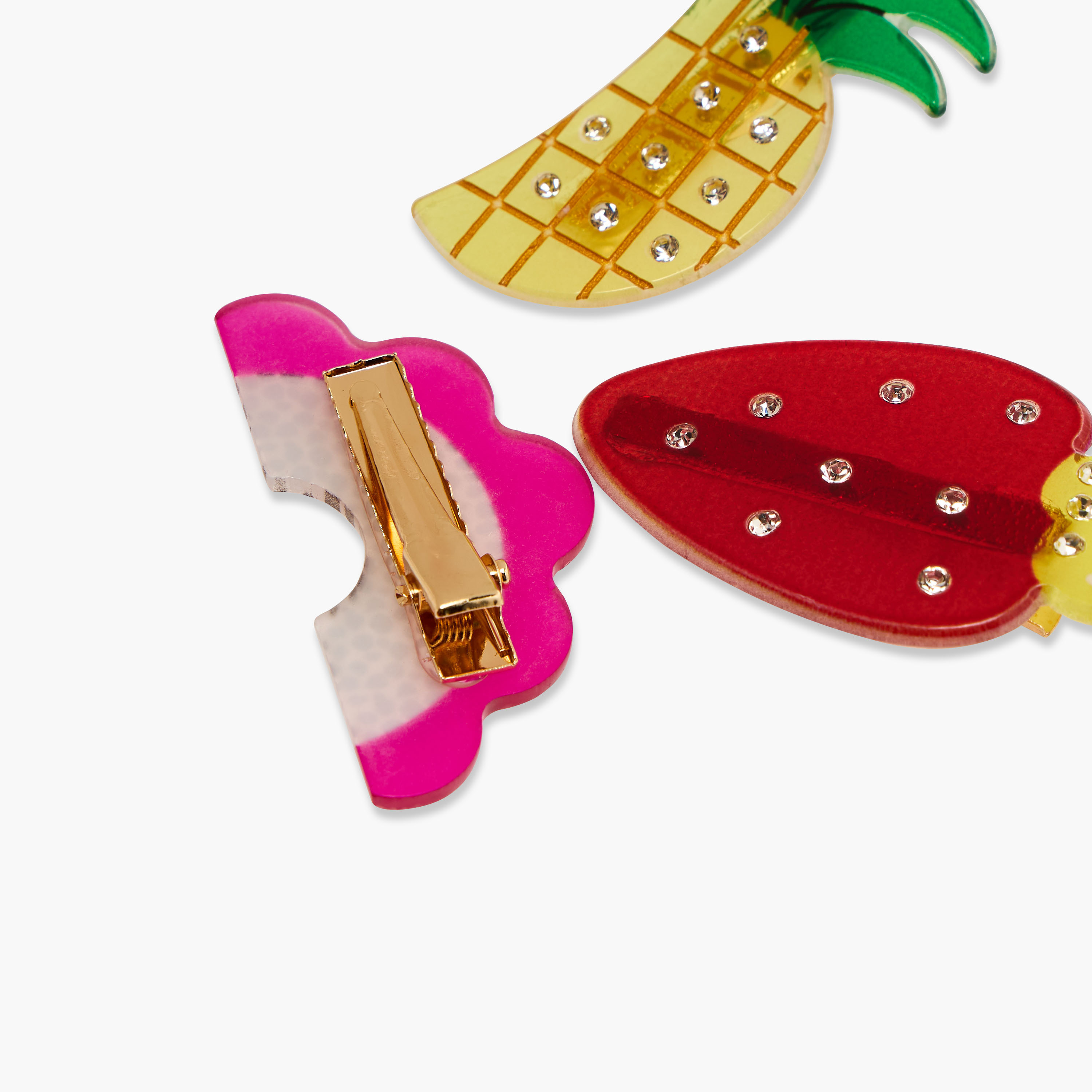 Set of 3 - Fruit Pattern Hair Clip-women-hairaccessories-clips-image-5
