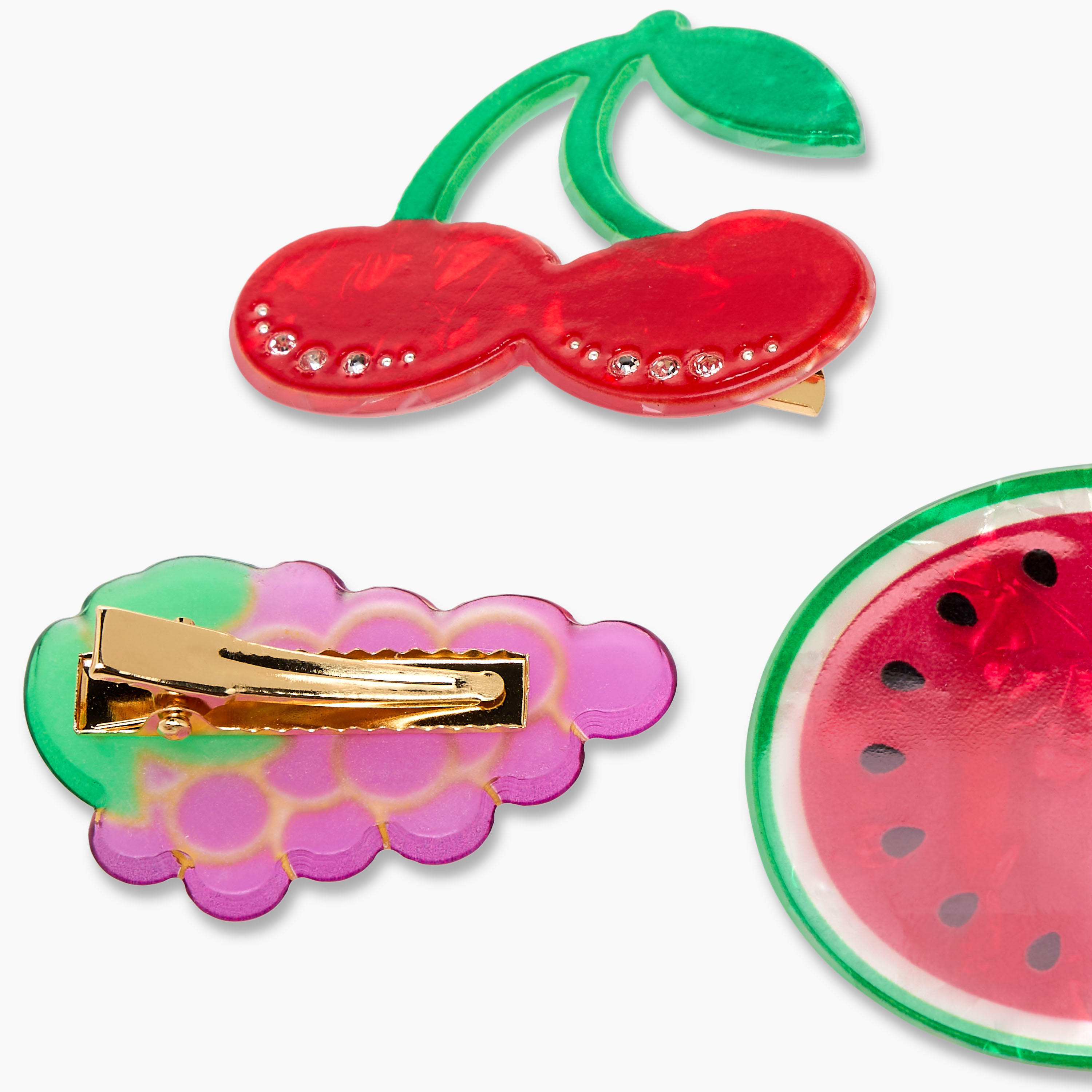 مشبك شعر بتصميم فواكه - طقم من 3 قطع-women-hairaccessories-clips-image-5