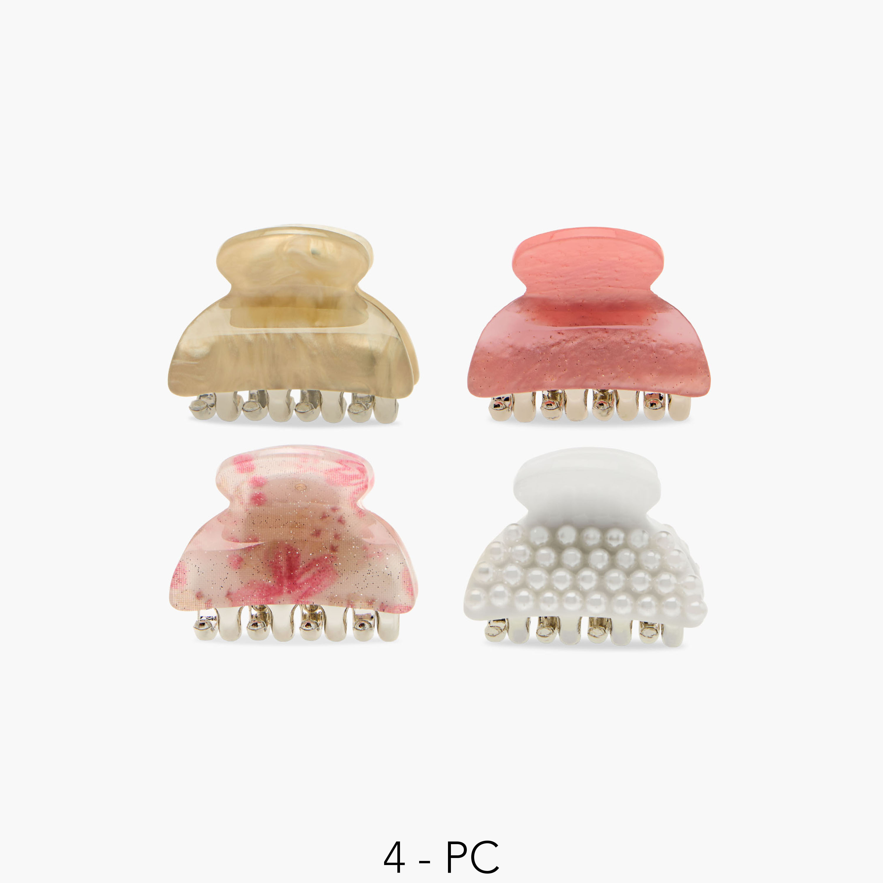 Set of 4 - Assorted Hair Clamp-women-hairaccessories-clamps-image-1