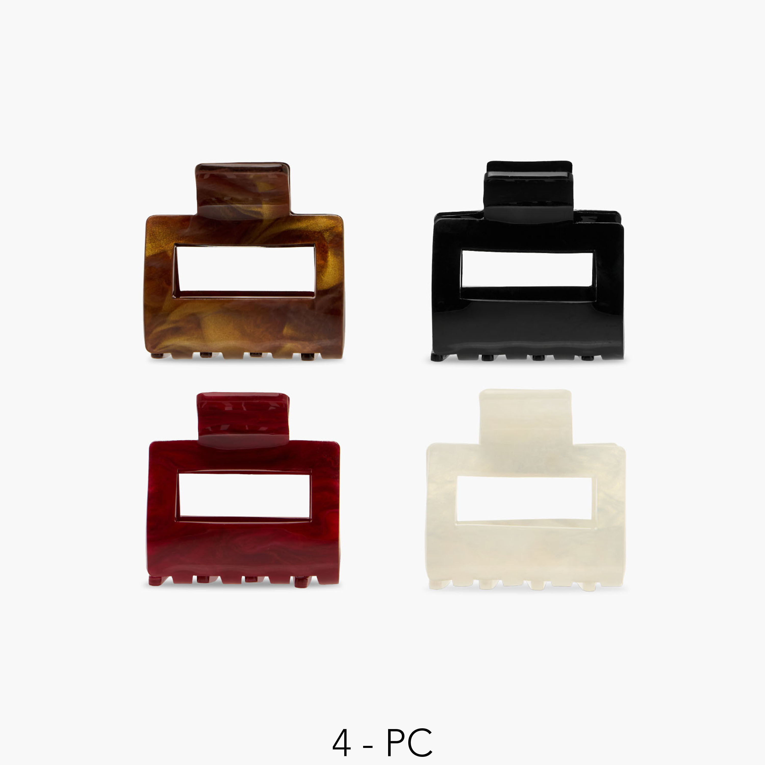 Set of 4 - Assorted Hair Clamp-women-hairaccessories-clamps-image-1