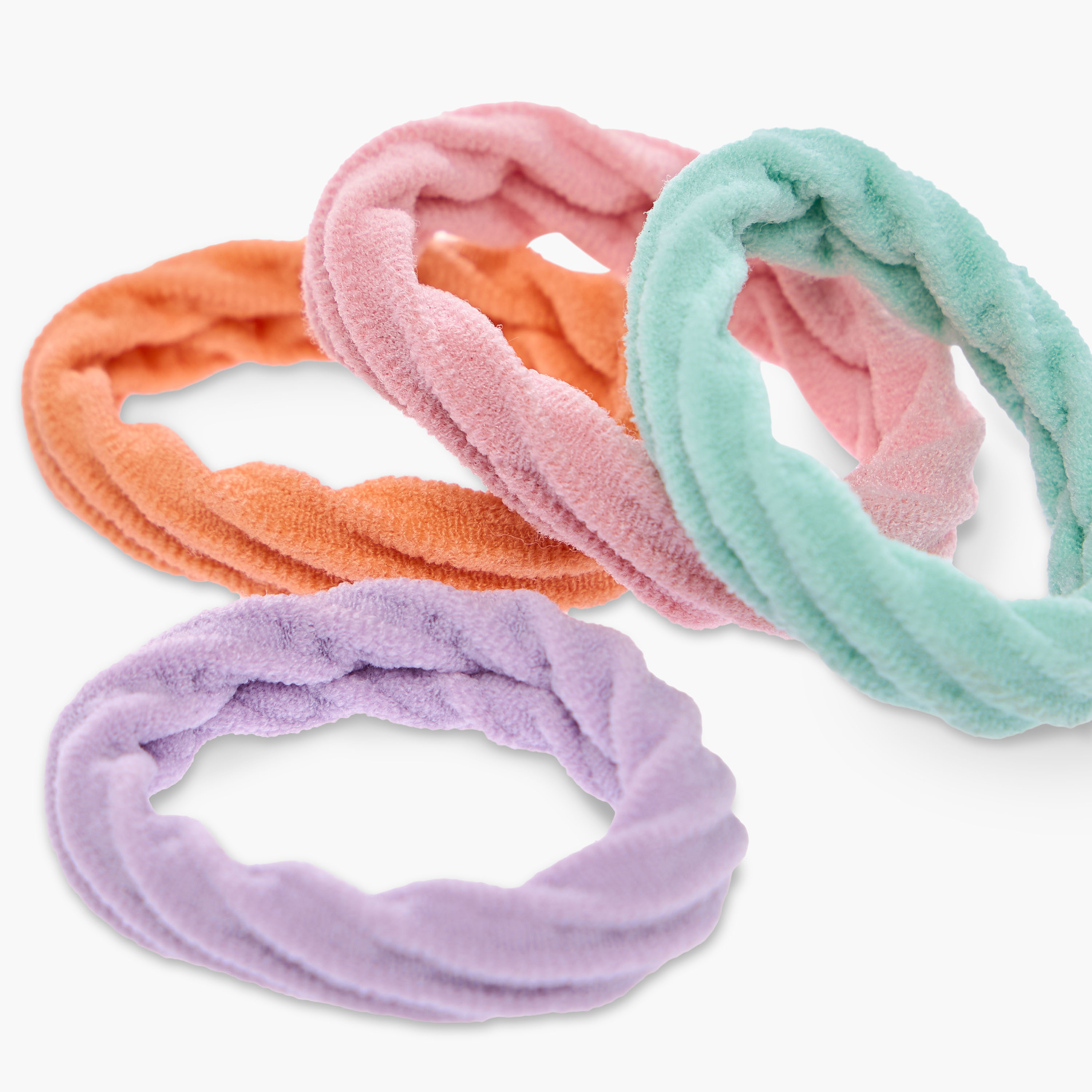 طقم ربطات شعر بارزة الملمس عدد 12 من جلوو-women-hairaccessories-scrunchies-image-4