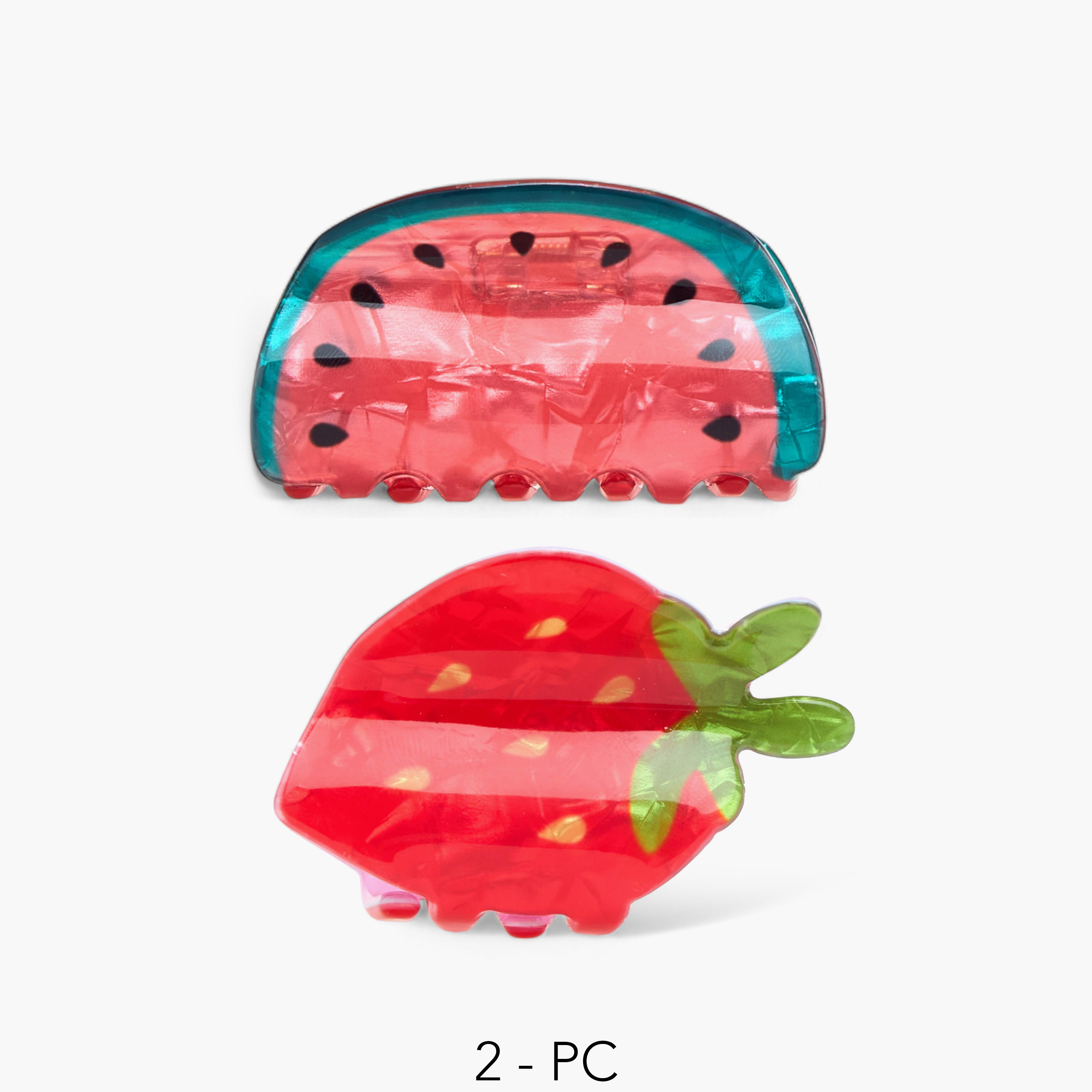 Set of 2 - Gloo Fruit Print Hair Clamp-women-hairaccessories-clamps-image-1