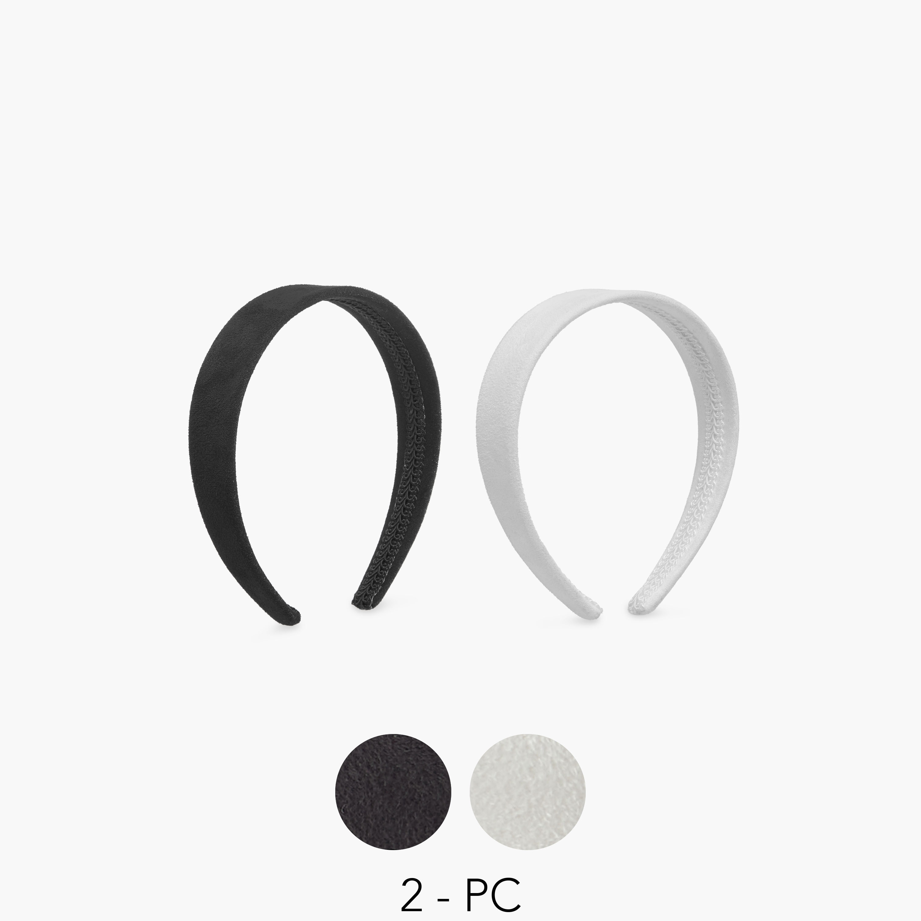Set of 2 - Textured Suede Hairband-women-hairaccessories-bands-image-1