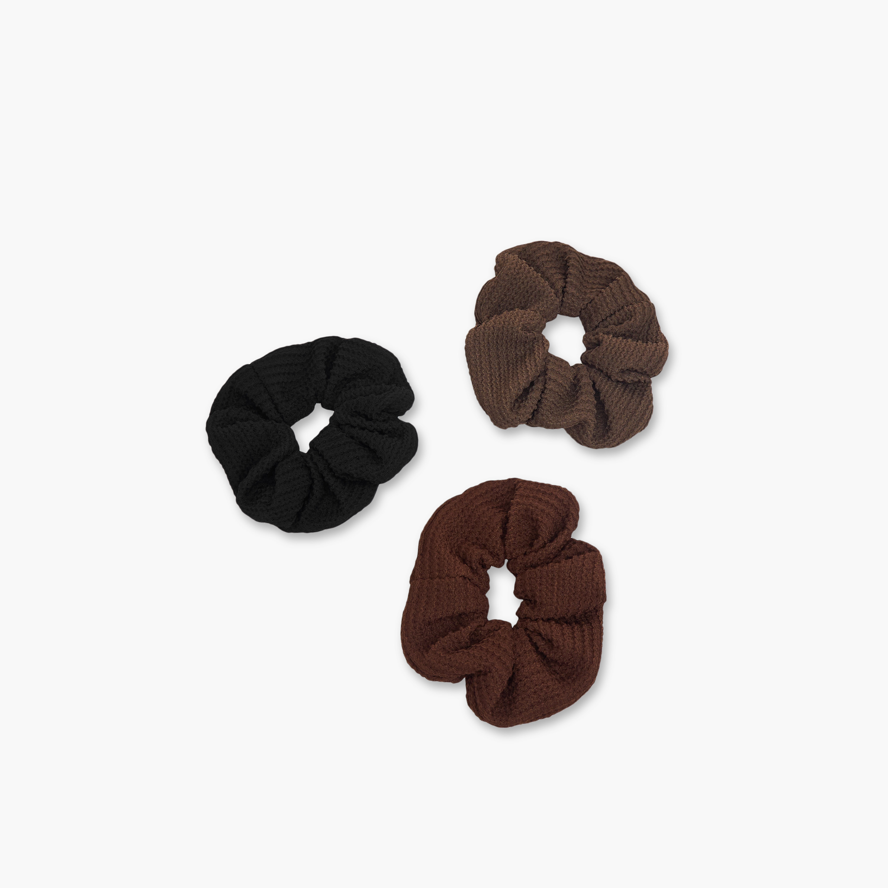 طقم ربطة سكرانشي 3 قطع بارزة الملمس من جلو-women-hairaccessories-image-3