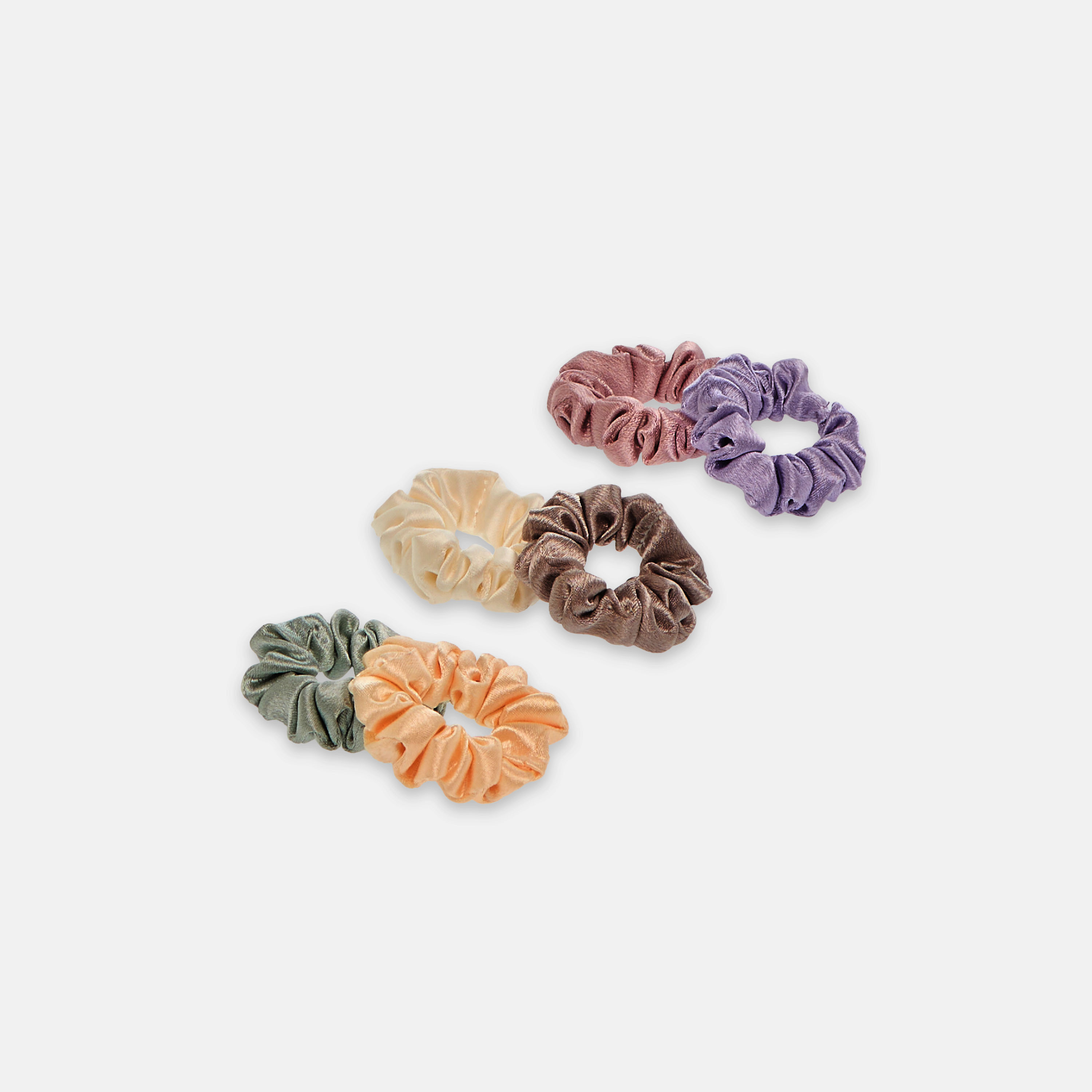 ربطات سكرانشي ستان من جلو - طقم 6 قطع-women-hairaccessories-scrunchies-image-2