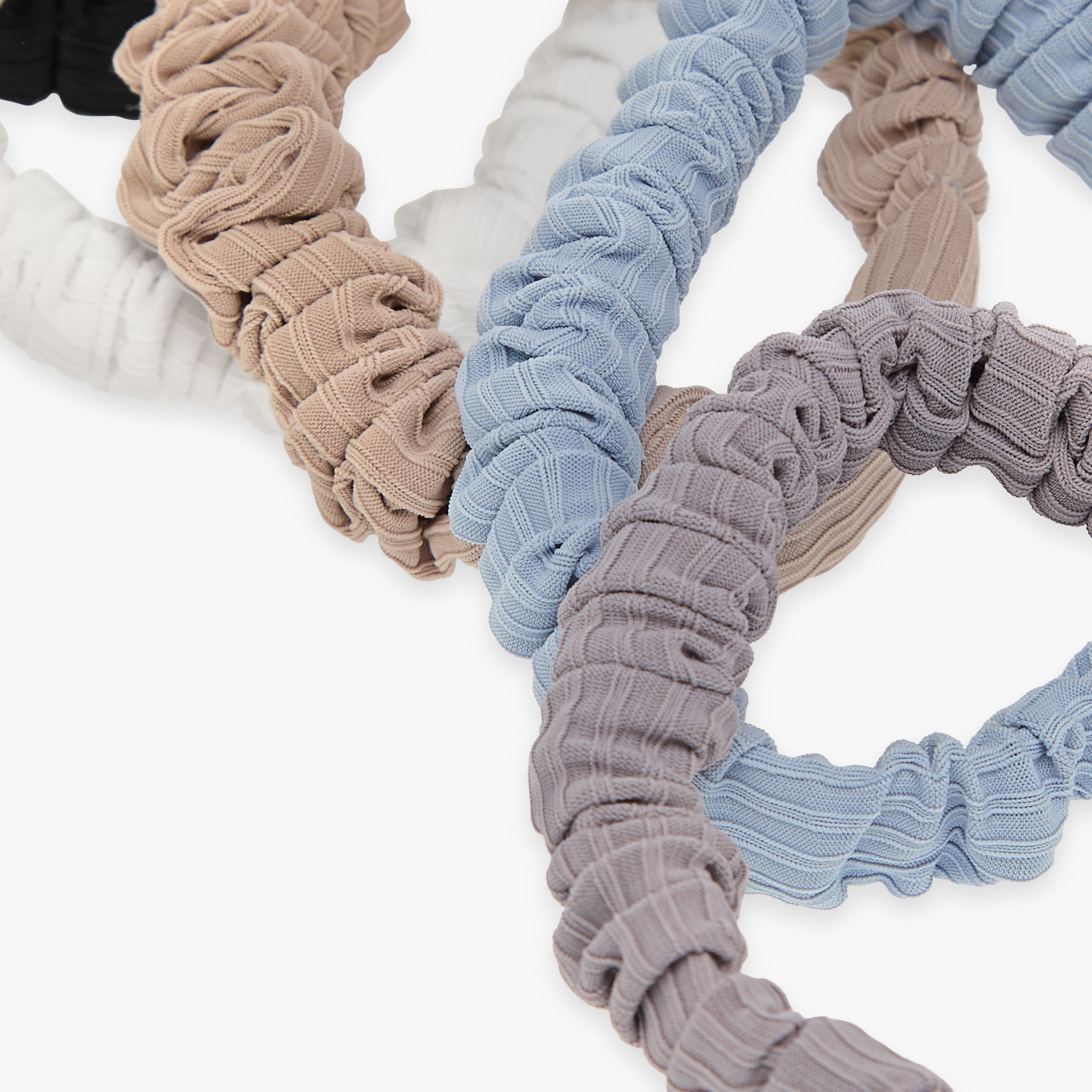Set of 6 - Gloo Textured Scrunchie-women-hairaccessories-scrunchies-image-4