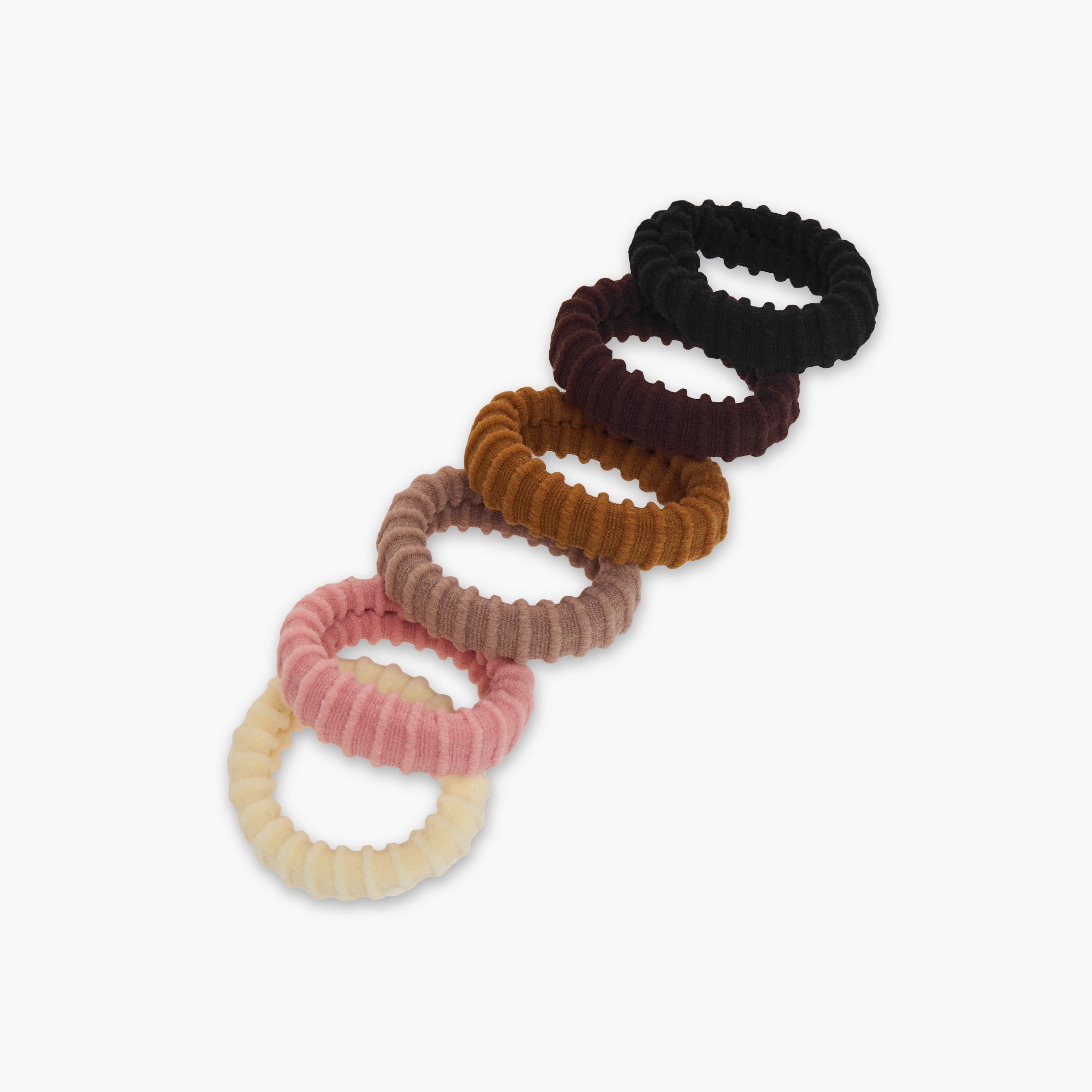 Set of 6 - Gloo Textured Hair Tie-women-hairaccessories-image-2