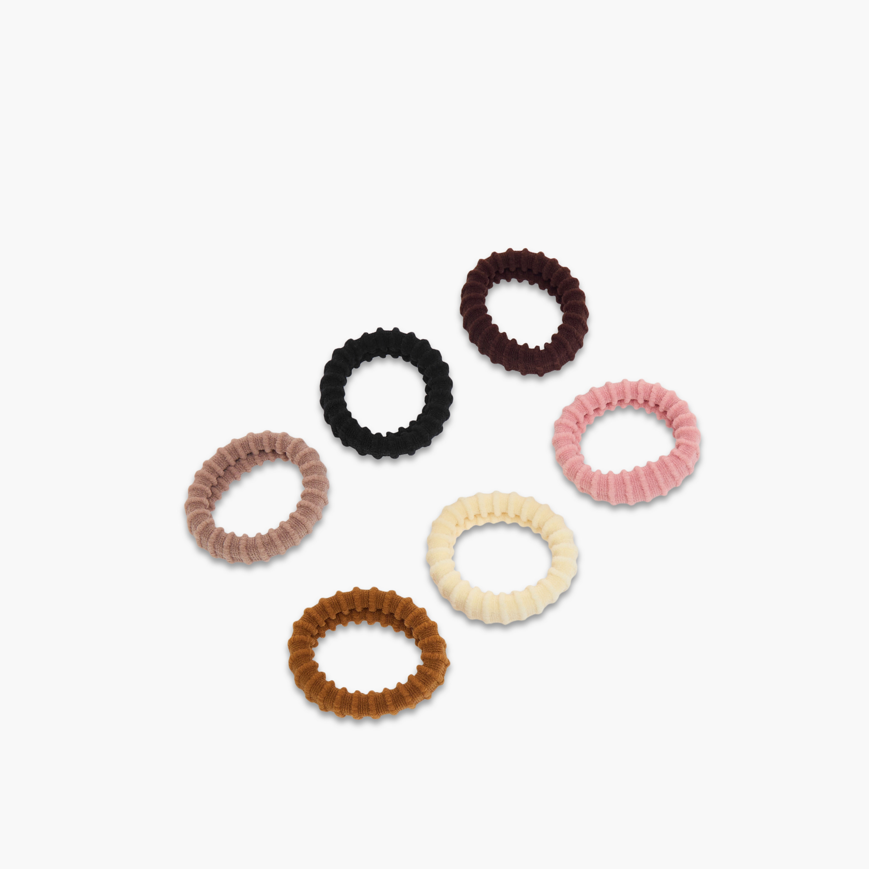 Set of 6 - Gloo Textured Hair Tie-women-hairaccessories-image-3