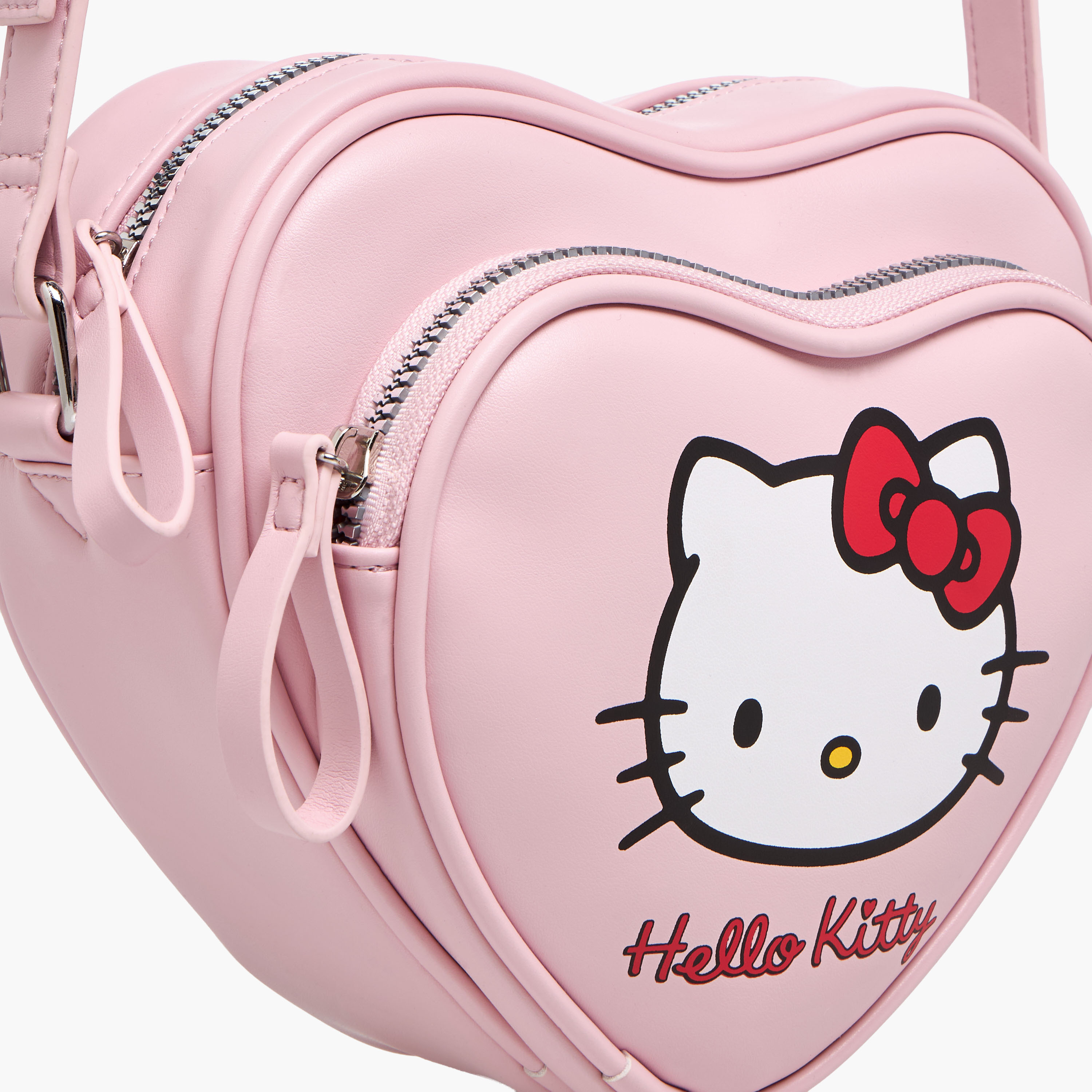 شنطة كروس بودي بتصميم قلب وحزام قابل للتعديل وطبعات هيلو كيتي-women-bagsandwallets-handbags-image-5