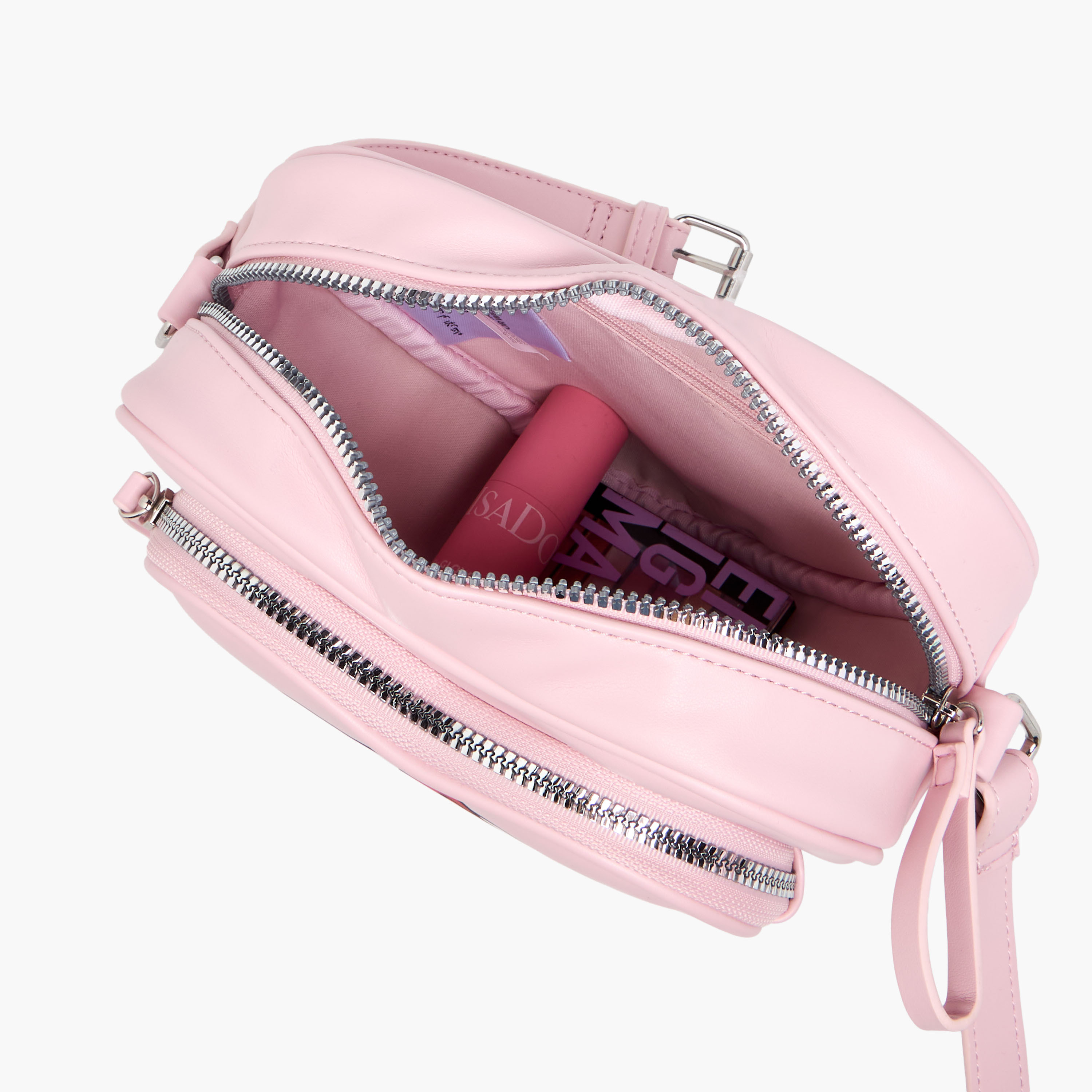 شنطة كروس بودي بتصميم قلب وحزام قابل للتعديل وطبعات هيلو كيتي-women-bagsandwallets-handbags-image-8