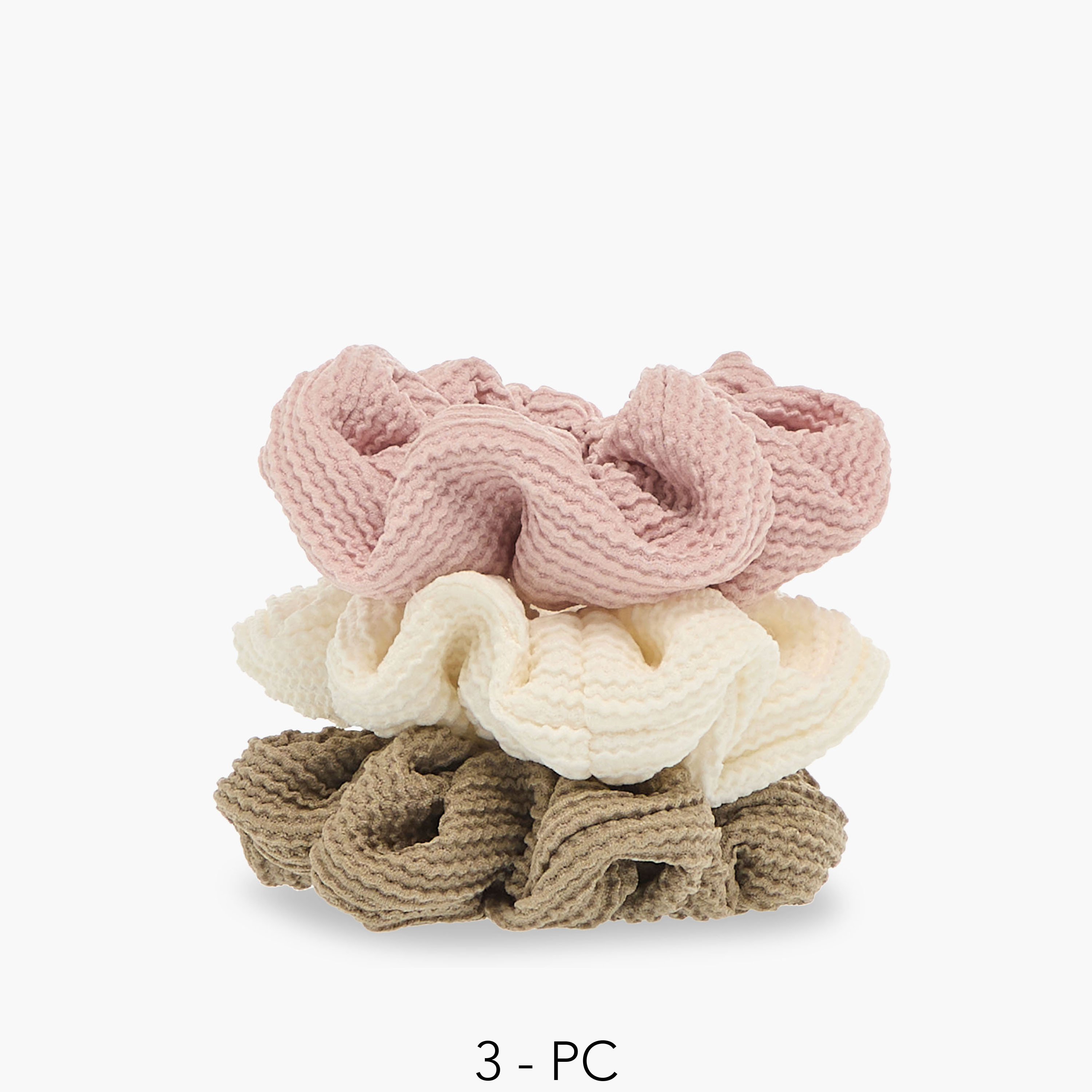 Set of 3 - Gloo Textured Scrunchie-women-hairaccessories-scrunchies-image-1