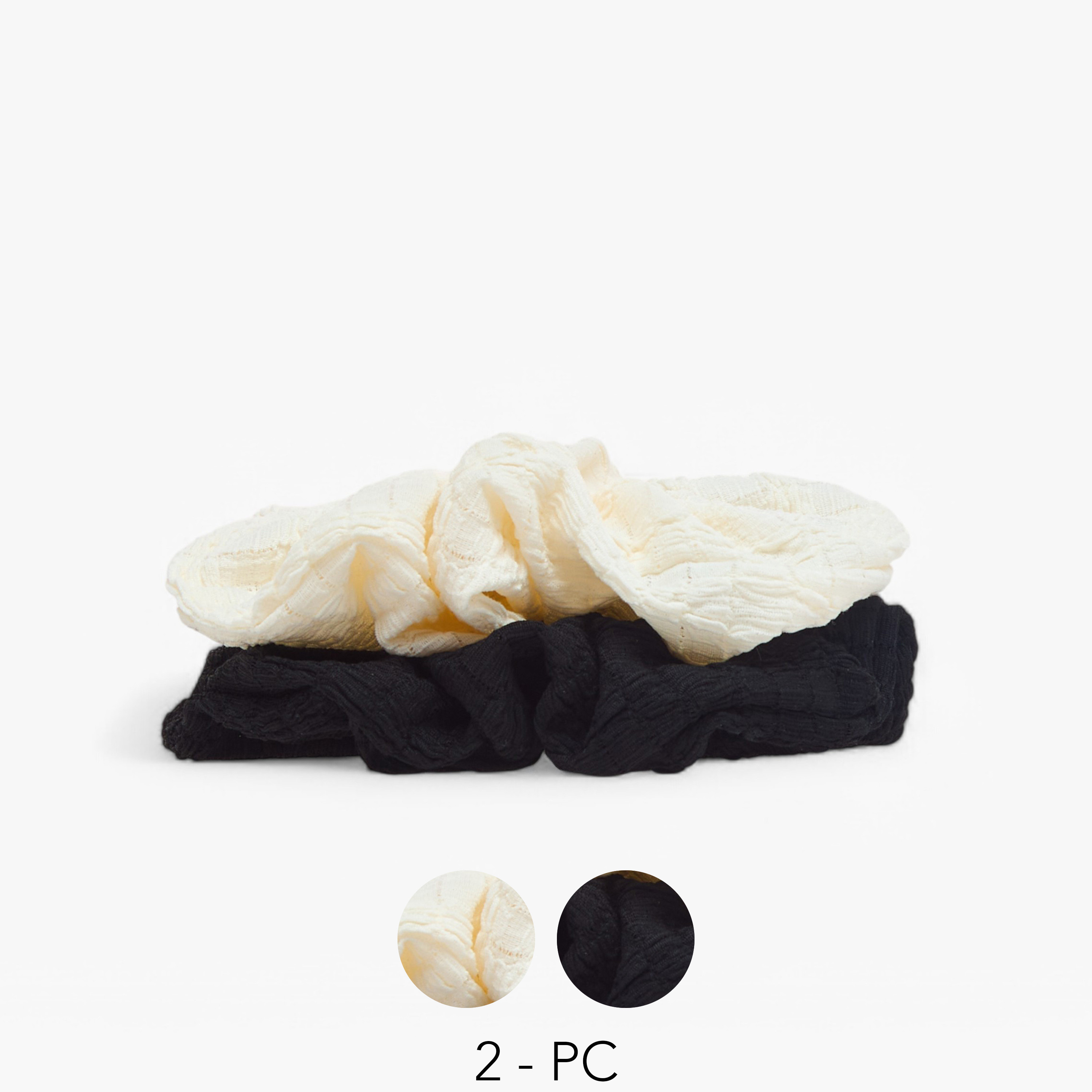 Set of 2 - Gloo Textured Hair Scrunchie-women-hairaccessories-image-1