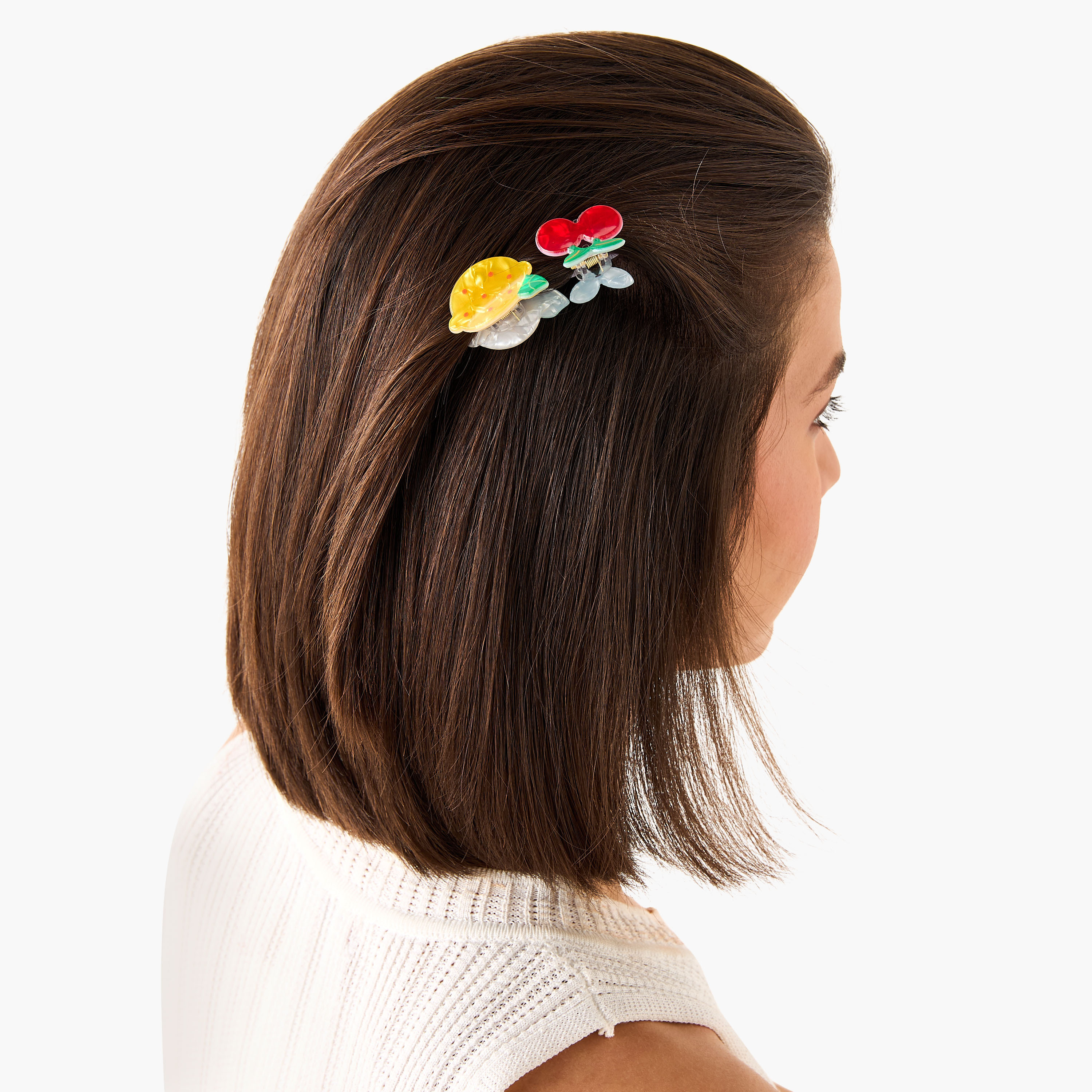 Set of 4 - Fruit Pattern Hair Clamp-women-hairaccessories-clamps-image-2