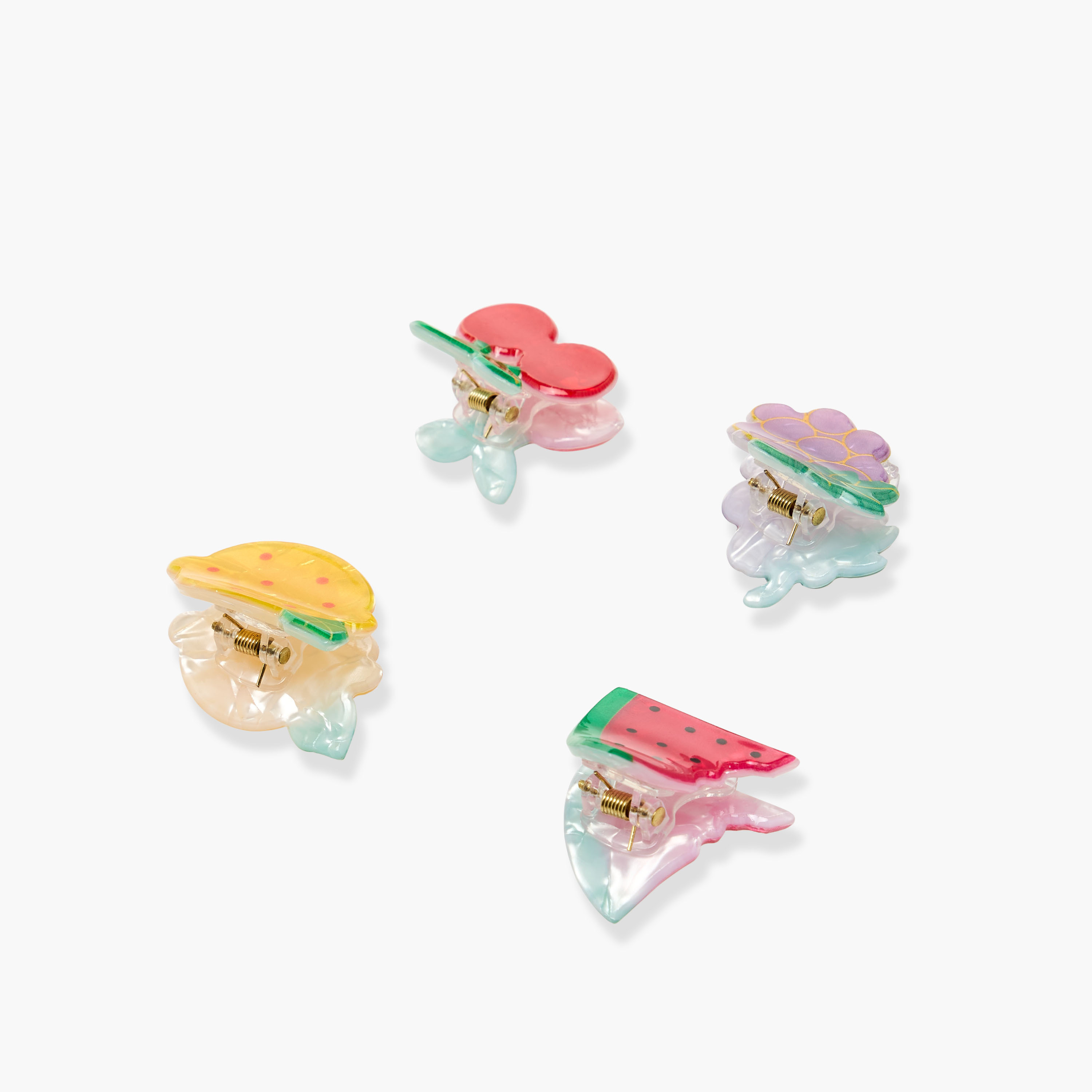Set of 4 - Fruit Pattern Hair Clamp-women-hairaccessories-clamps-image-7