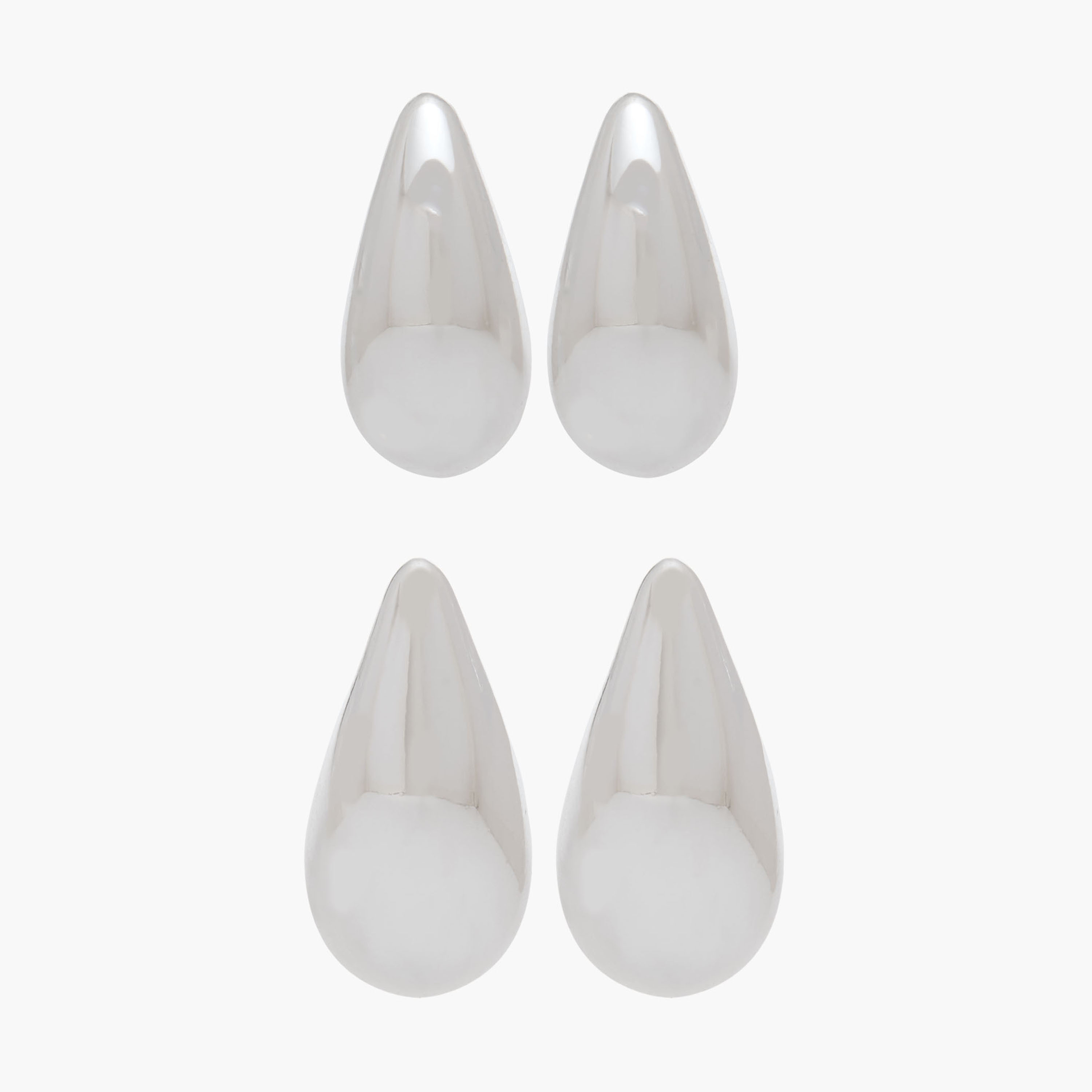 Gloo Metallic Stud Earrings with Pushback Closure-women-watchesandjewellery-jewellery-earrings-image-1