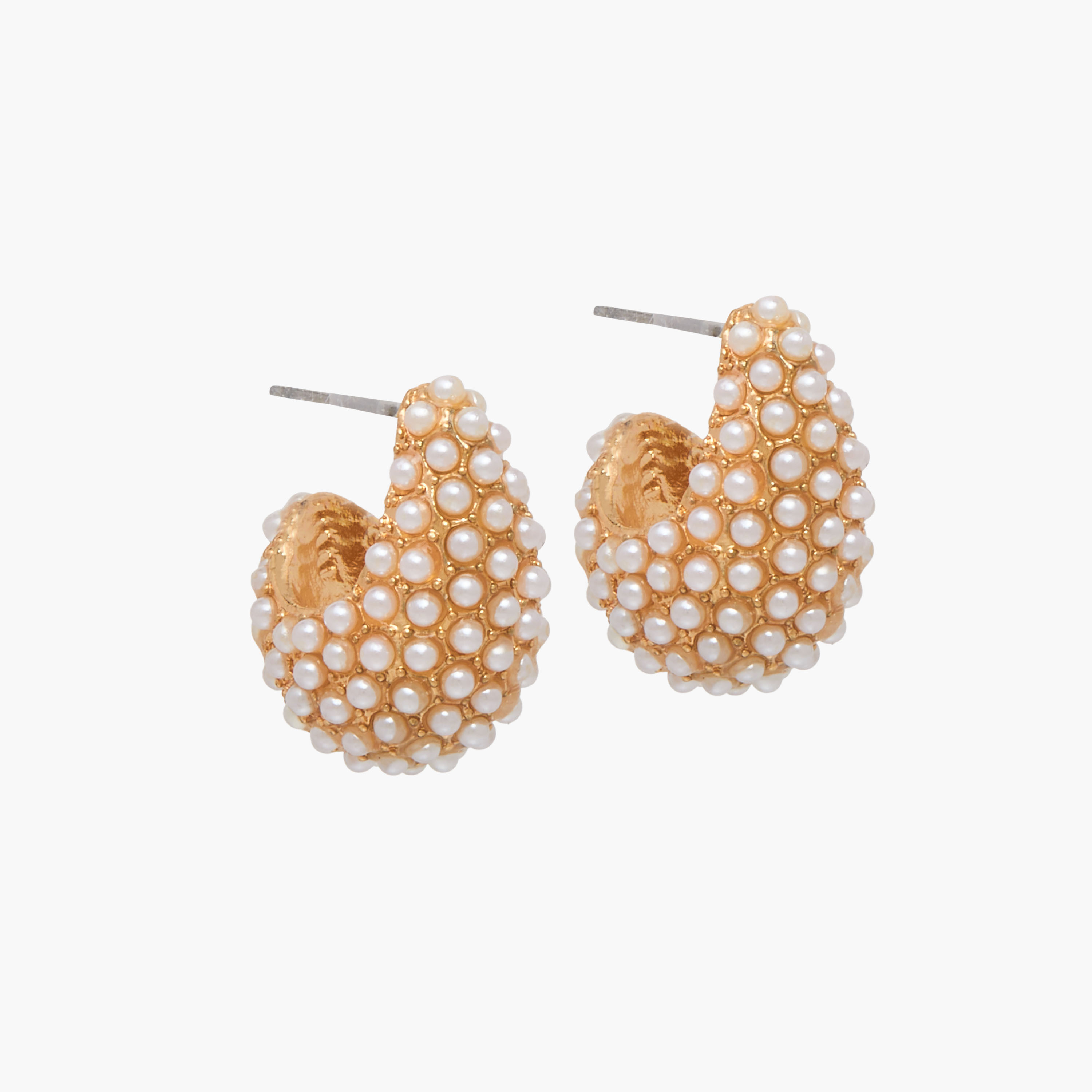 Set of 2 - Gloo Pearl Embellished Earrings with Pushback Closure-women-watchesandjewellery-jewellery-earrings-image-2