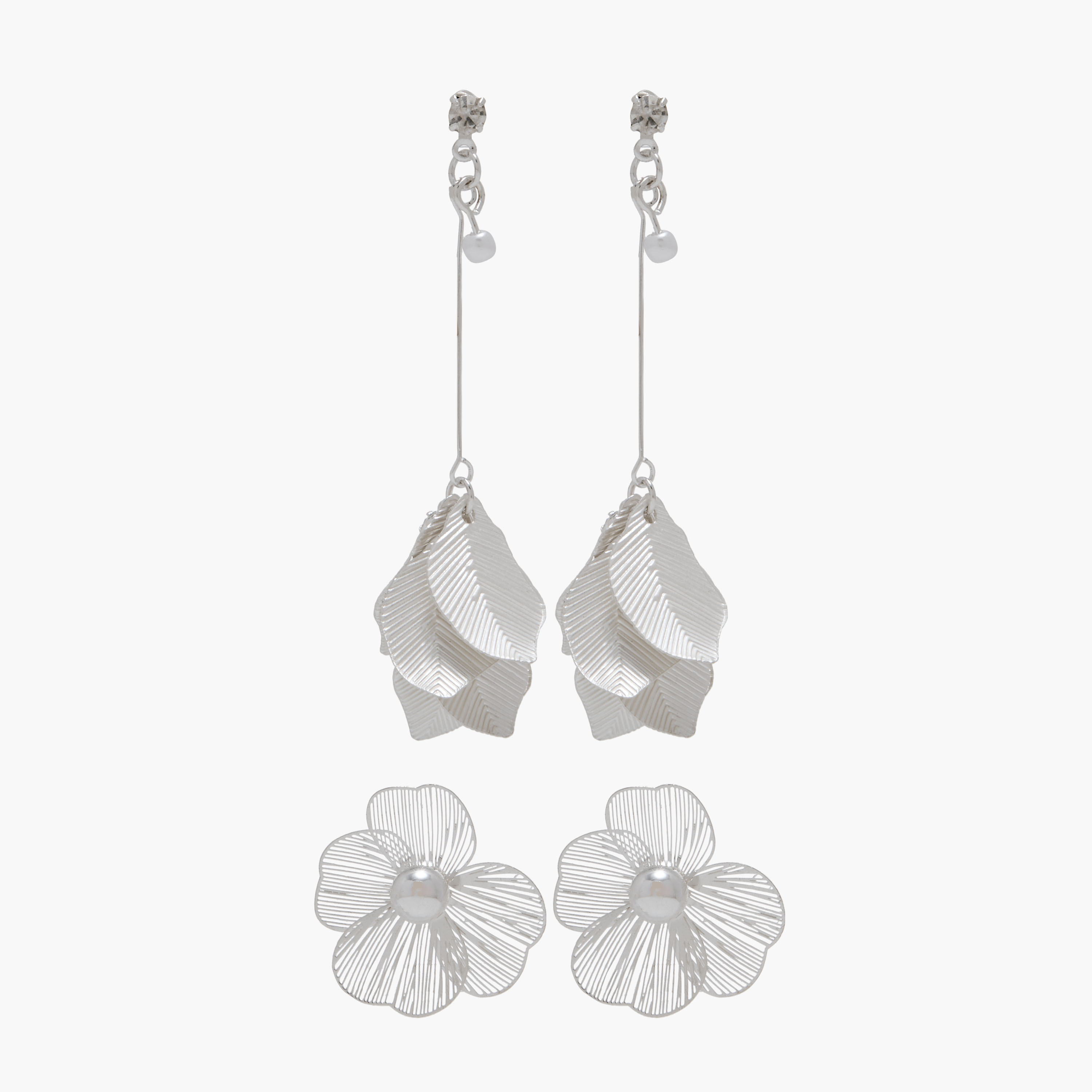 Set of 2 - Assorted Earrings with Pushback Closure-women-watchesandjewellery-jewellery-earrings-image-1