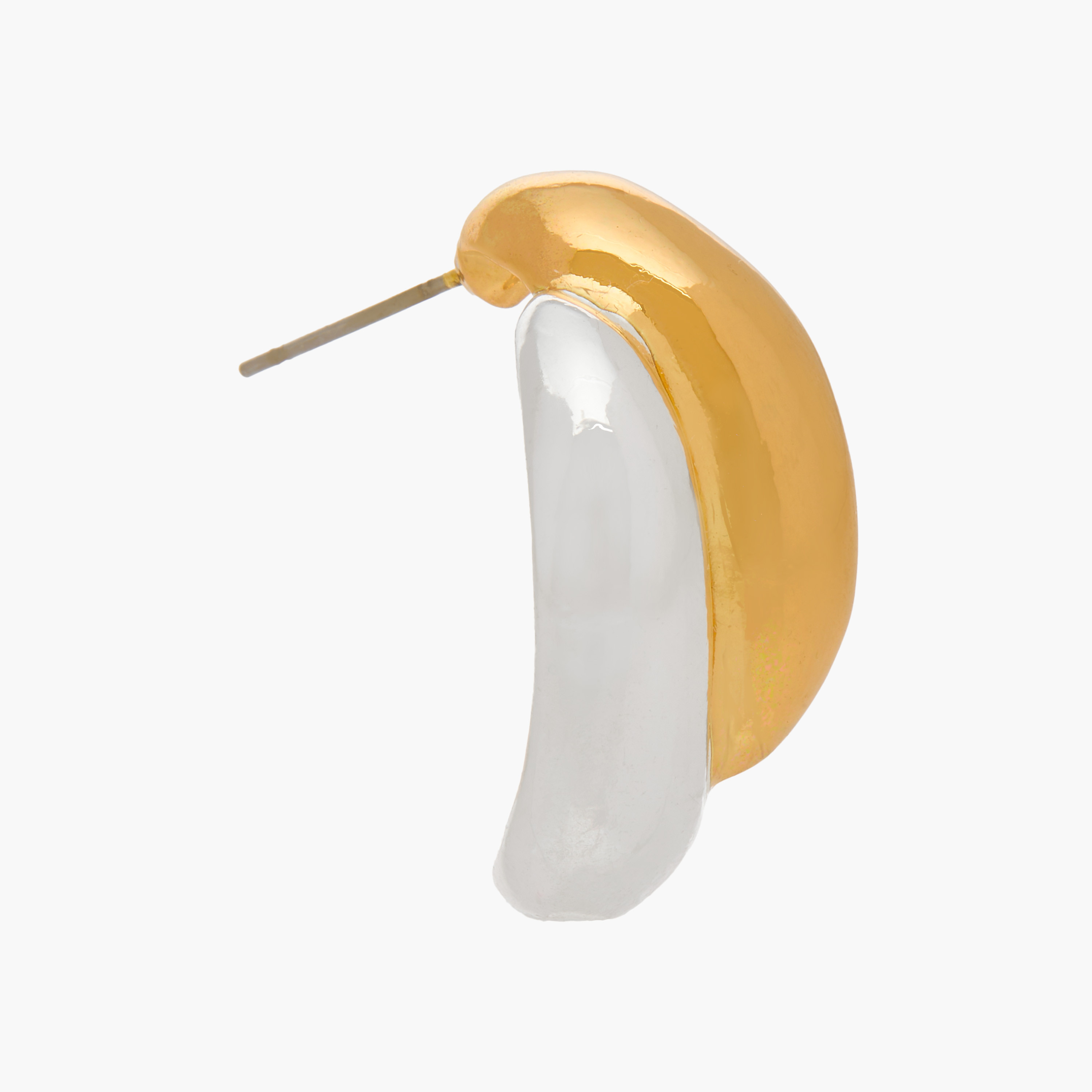 حلق ميتاليك بمكبس إغلاق خلفي من جلو - طقم من 3 أزواج-women-watchesandjewellery-jewellery-earrings-image-1