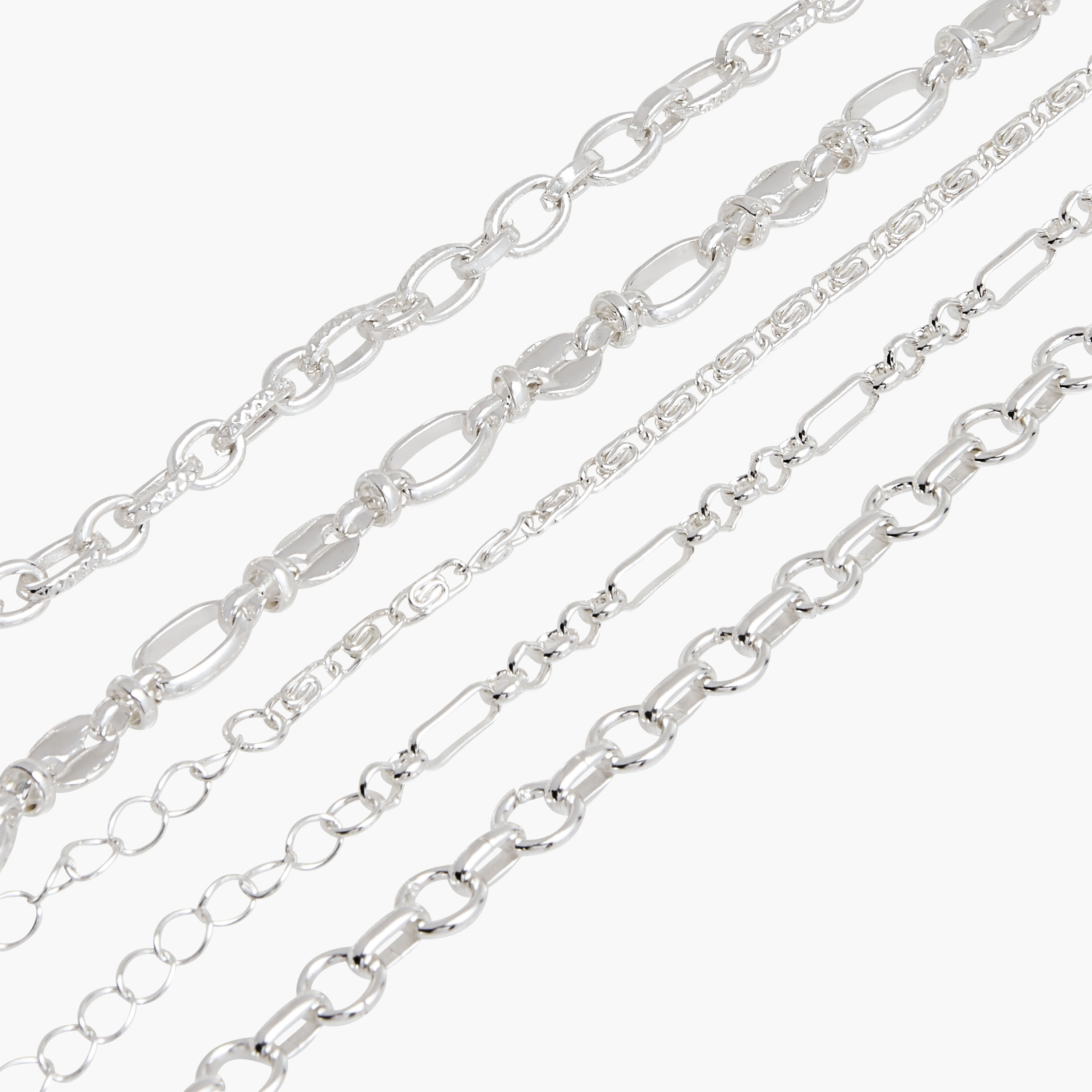 Set of 5 - Gloo Metallic Bracelet with Lobster Clasp Closure-women-watchesandjewellery-jewellery-banglesandbracelets-image-13