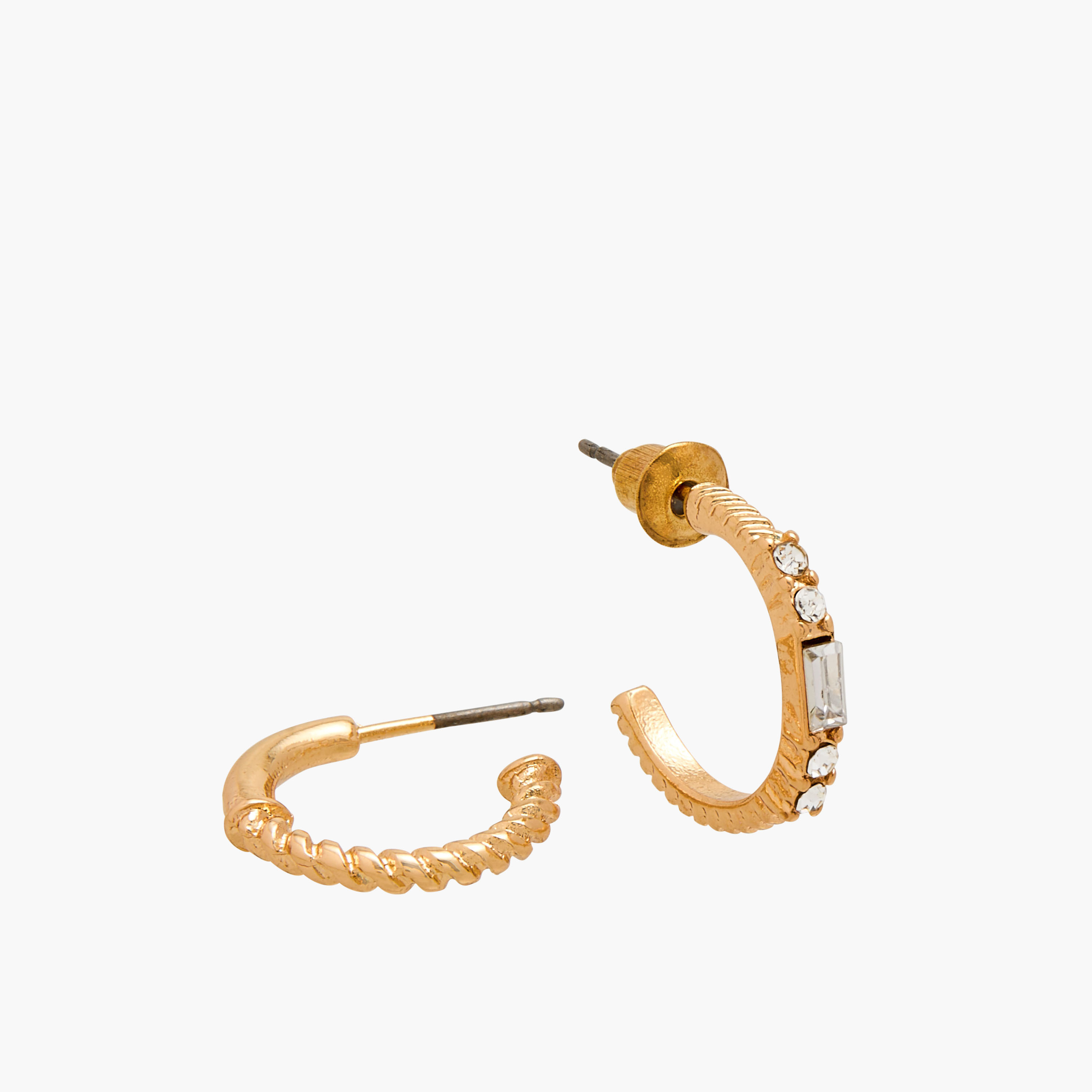 Set of 6 - Assorted Metallic Earrings with Pushback Closure-women-watchesandjewellery-jewellery-earrings-image-4