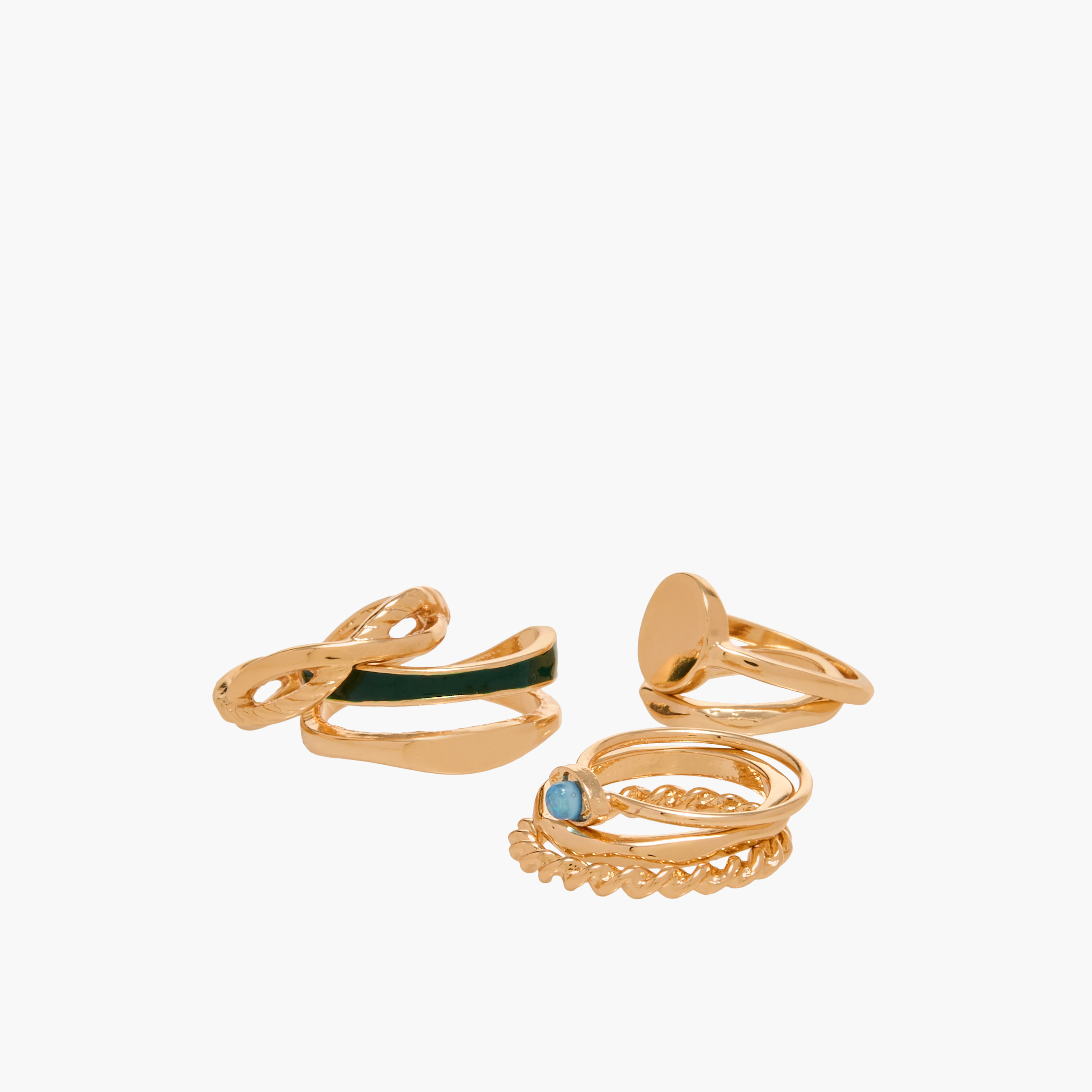 Set of 7 - Gloo Assorted Ring-women-watchesandjewellery-jewellery-rings-image-2
