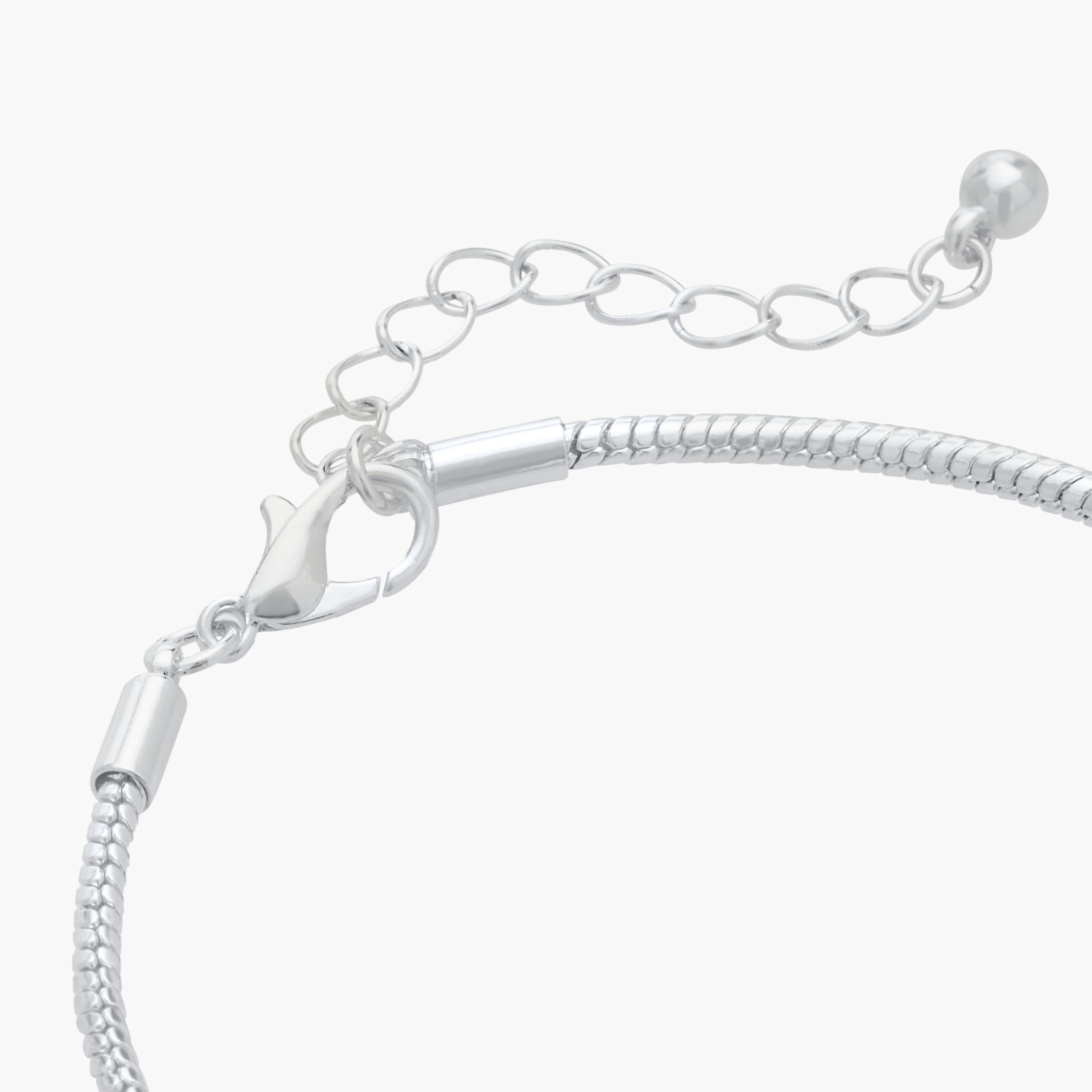 Gloo Heart Charm Bracelet with Lobster Clasp Closure-women-watchesandjewellery-jewellery-banglesandbracelets-image-5