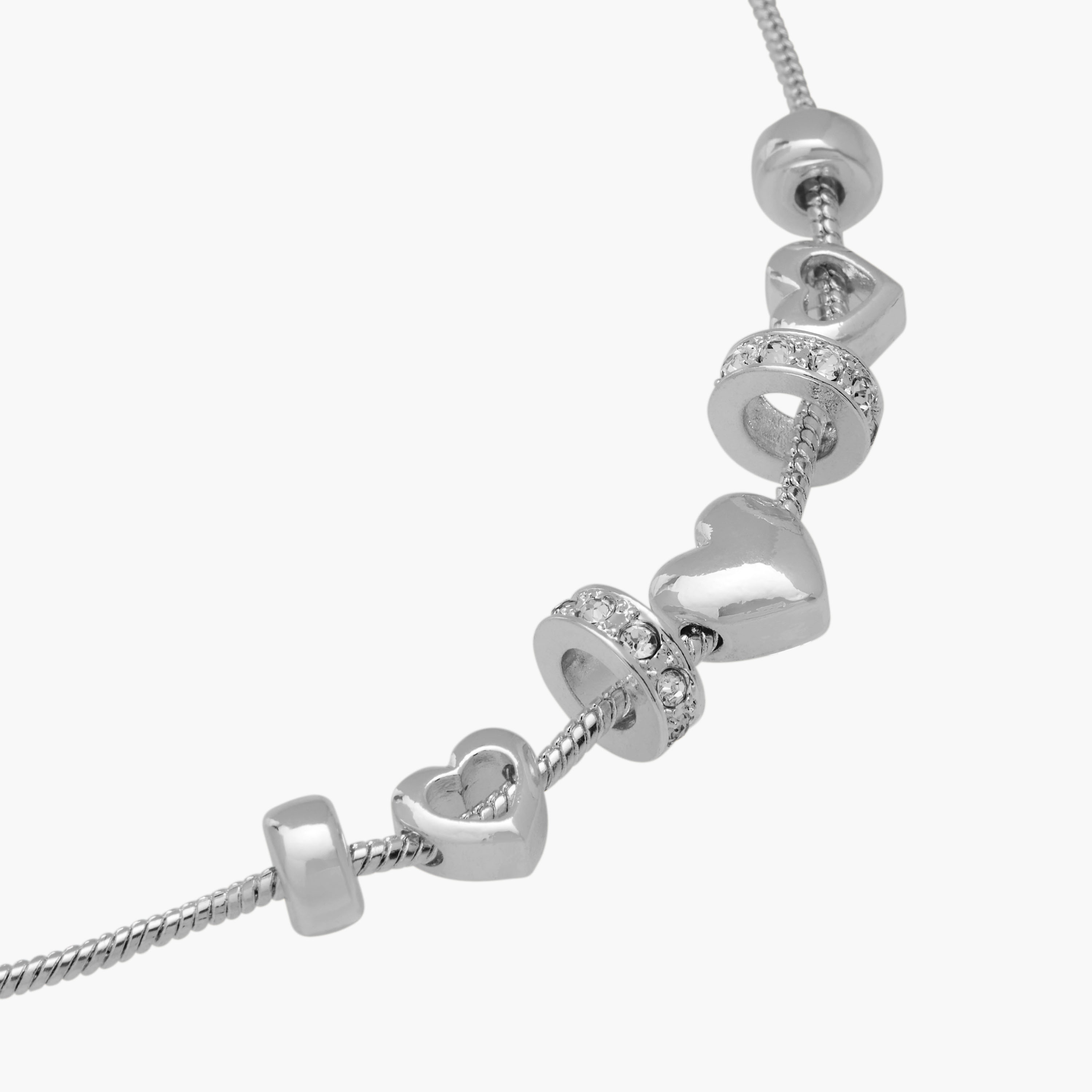 Gloo Heart Charm Necklace with Lobster Clasp Closure-women-watchesandjewellery-jewellery-necklacesandpendants-image-4