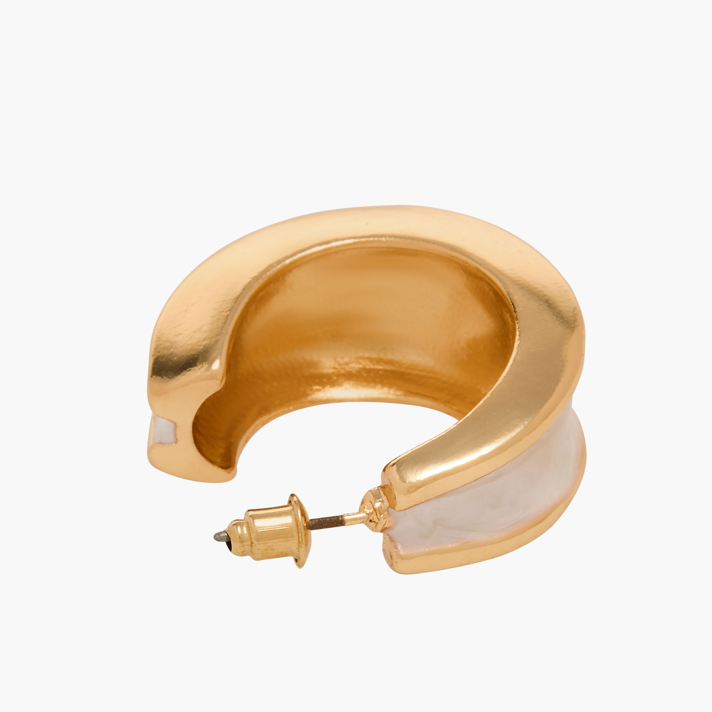 Gloo Enamel Detail Hoop Earrings with Pushback Closure-women-watchesandjewellery-jewellery-earrings-image-4