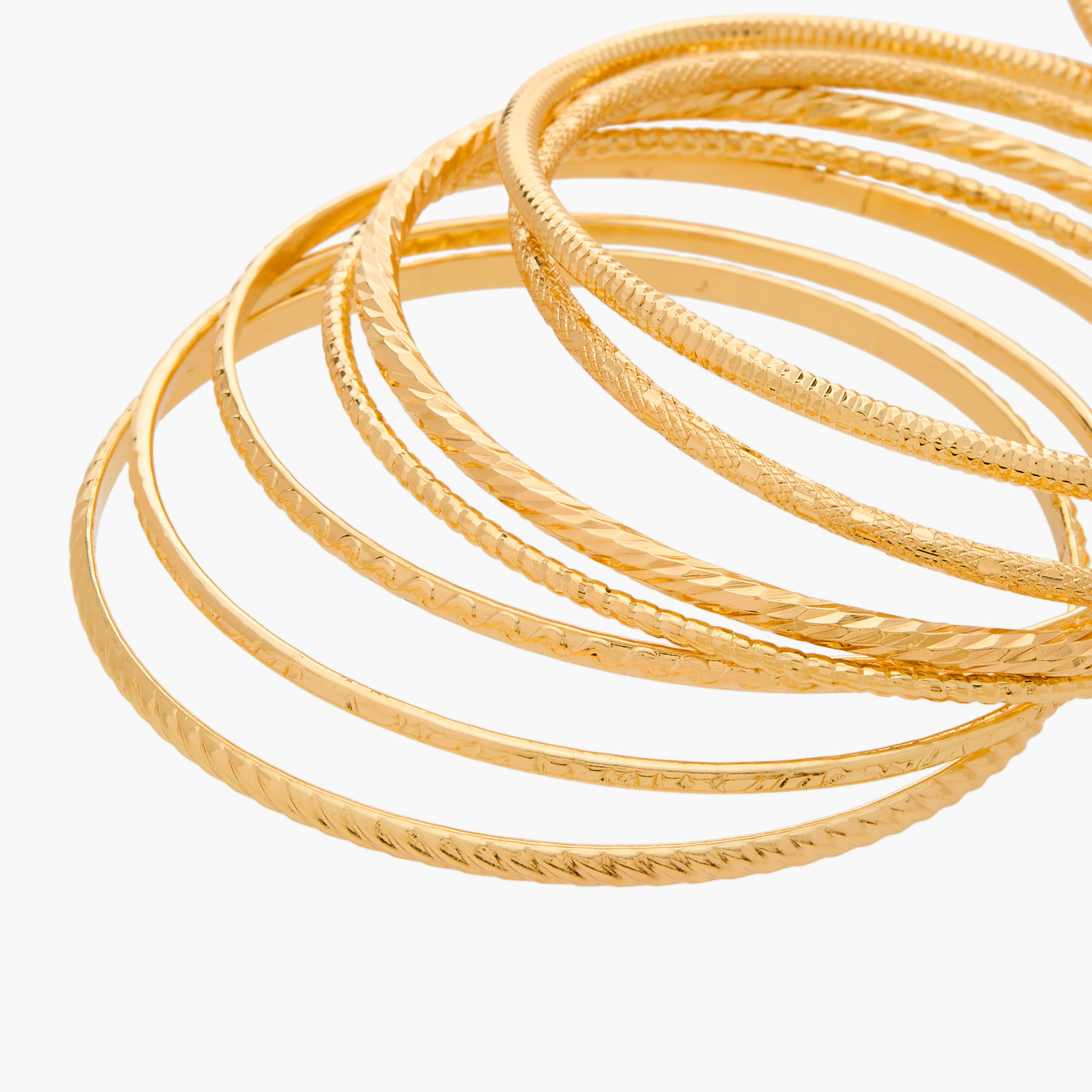 Set of 10 - Textured Metallic Bangle-women-watchesandjewellery-jewellery-banglesandbracelets-image-20