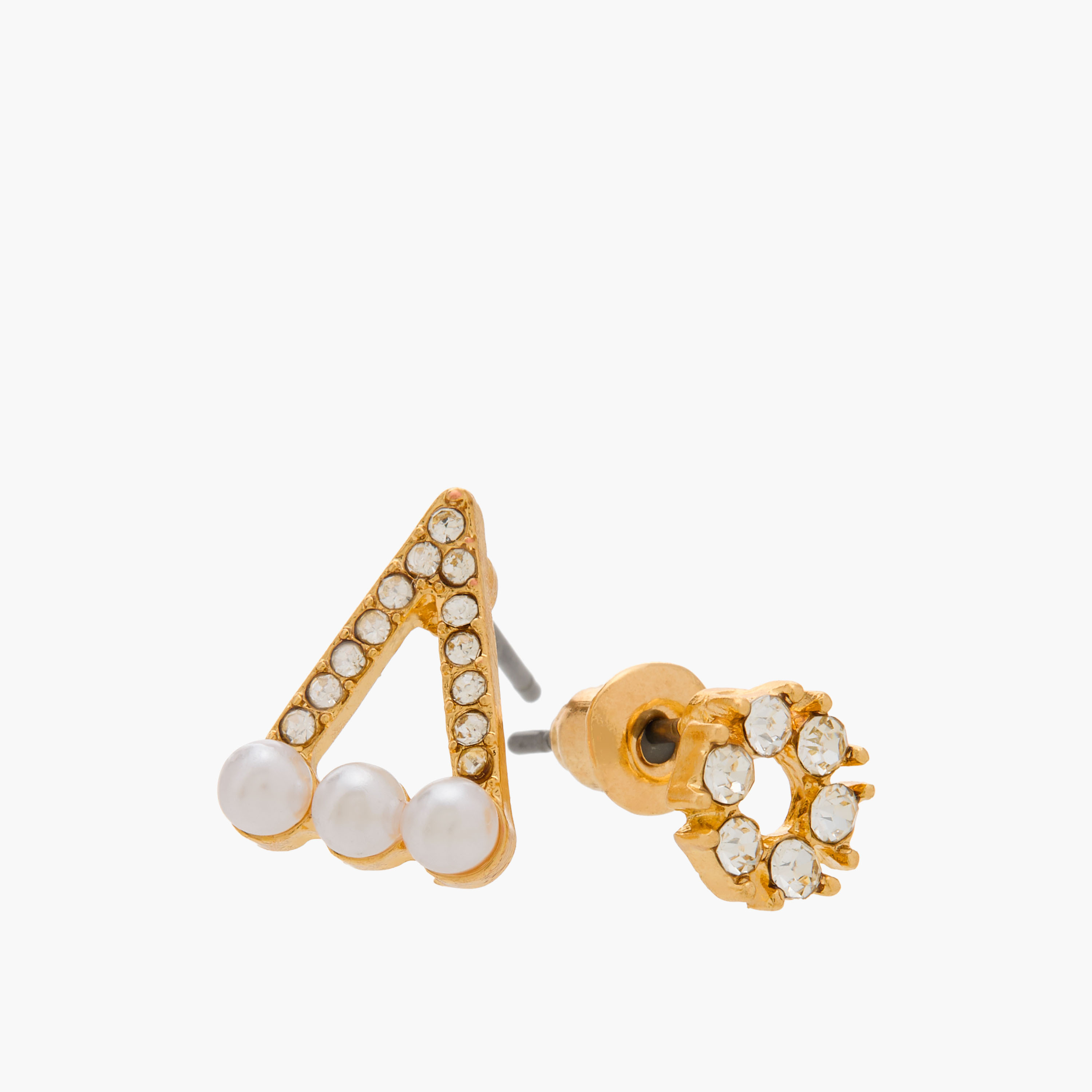 Set of 12 - Gloo Assorted Metallic Stud Earrings with Pushback Closure-women-watchesandjewellery-jewellery-earrings-image-4