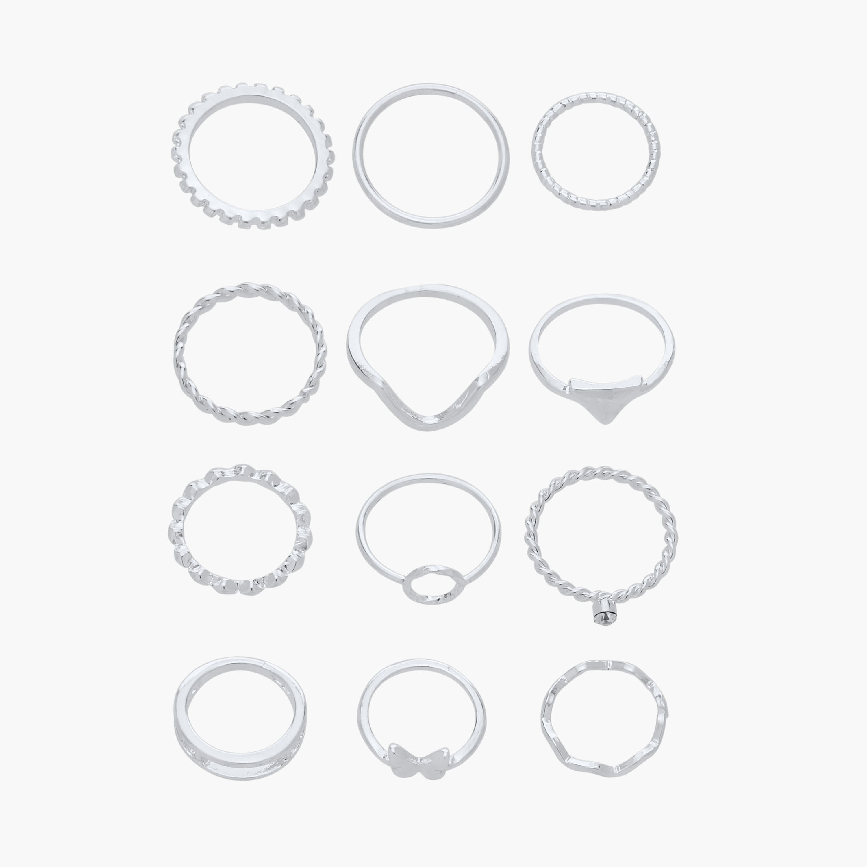 Set of 12 - Gloo Assorted Ring-women-watchesandjewellery-jewellery-rings-image-1