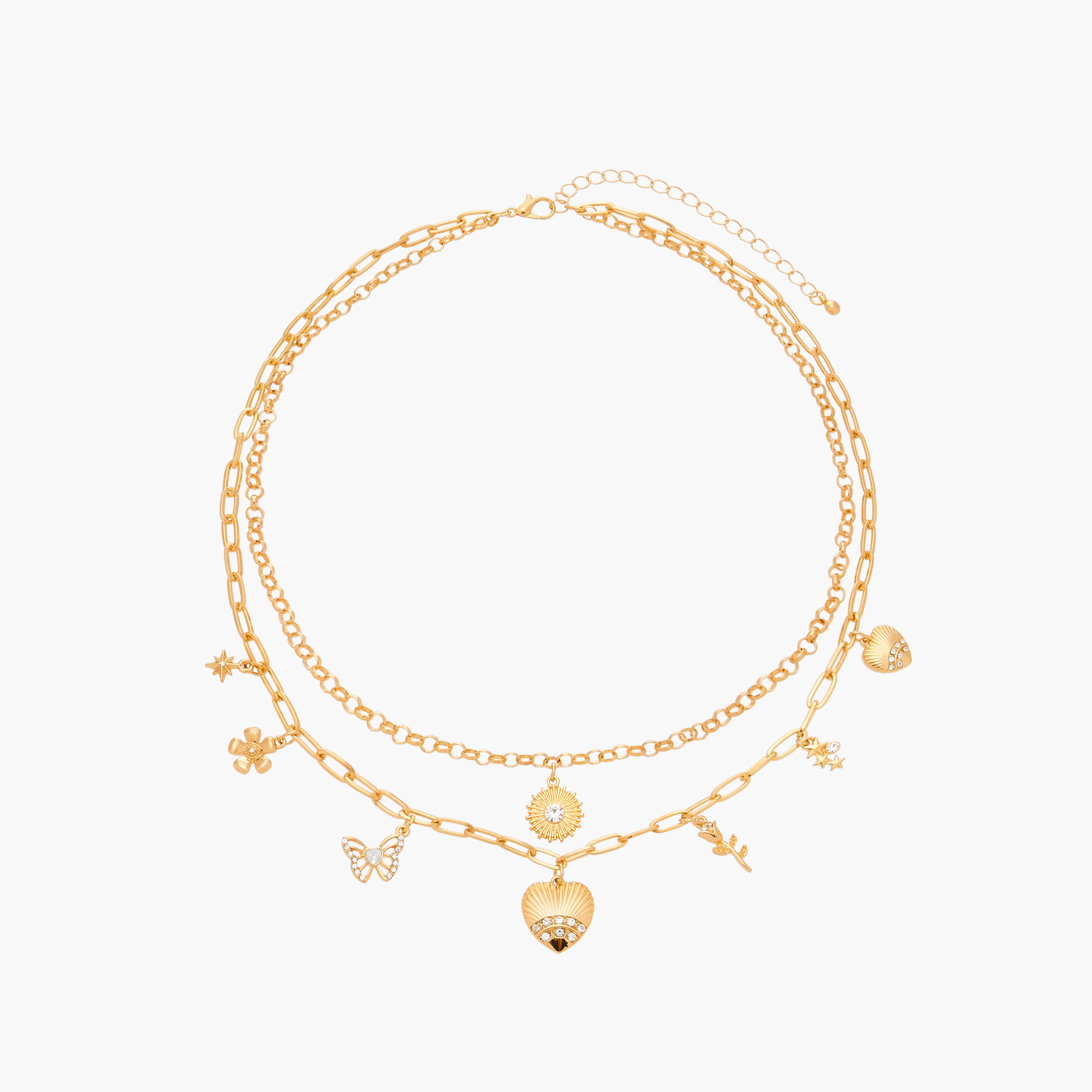 عقد مزين بطبقتين ومشبك إغلاق من جلو-women-watchesandjewellery-jewellery-necklacesandpendants-image-1