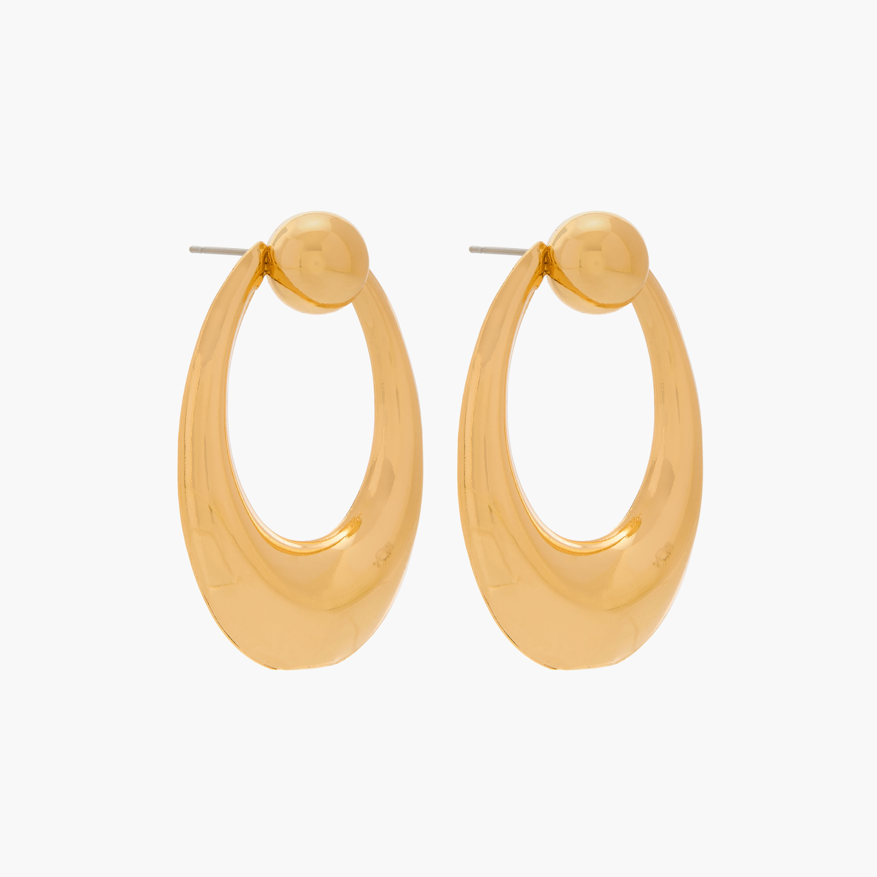 Set of 2 - Gloo Heart and Knob Shaped Earrings with Pushback Closure-women-watchesandjewellery-jewellery-earrings-image-3