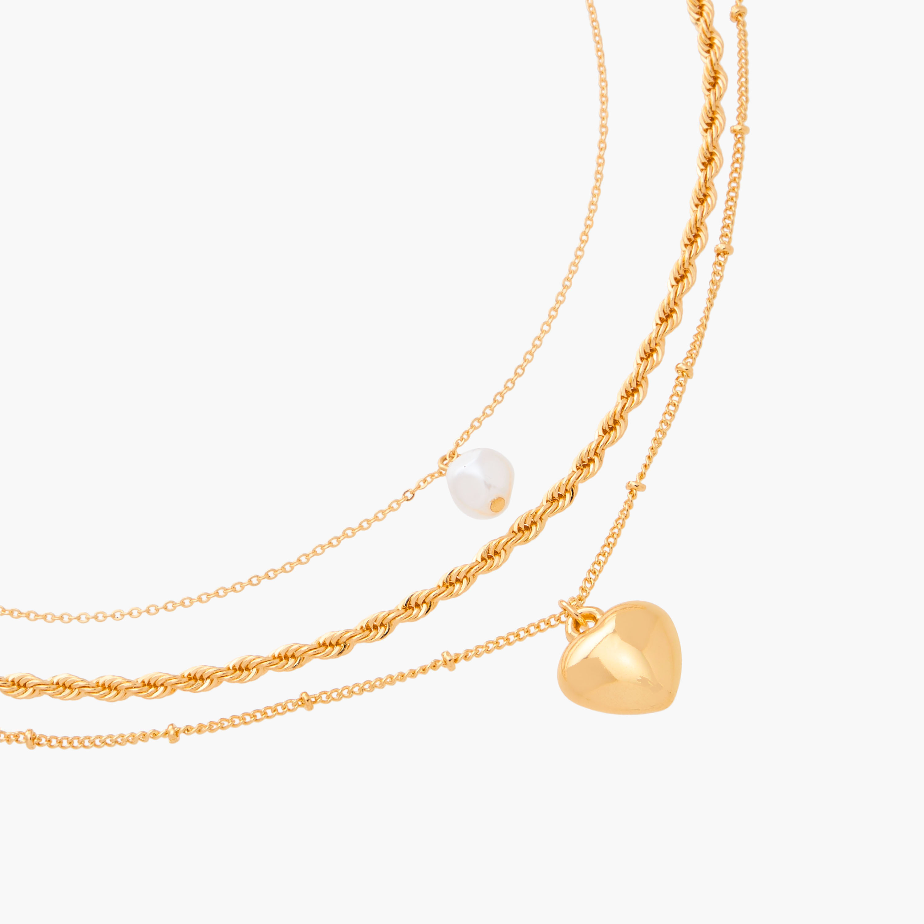 Set of 3 - Gloo Metallic Necklace with Lobster Clasp Closure-women-watchesandjewellery-jewellery-necklacesandpendants-image-5