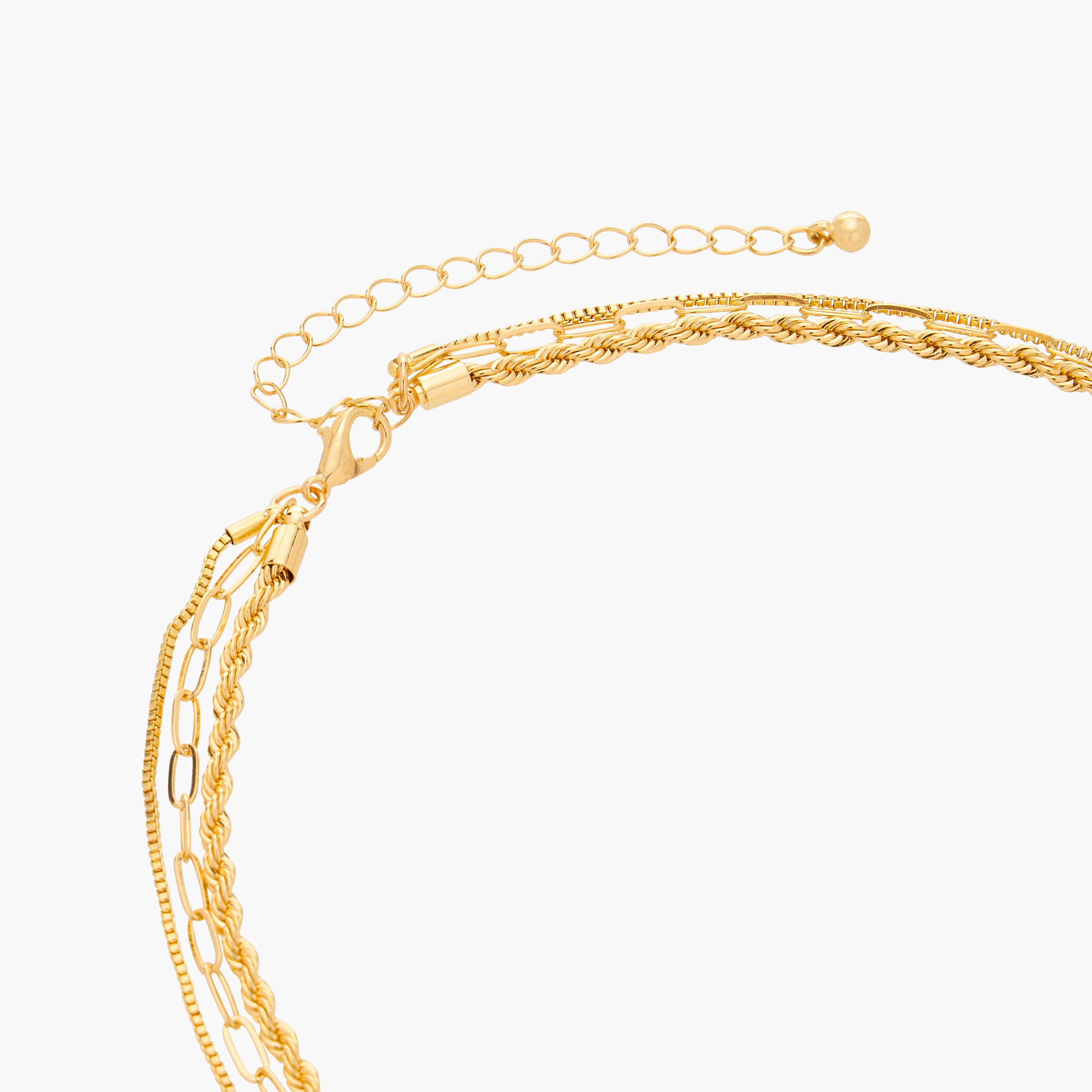 Gloo Layered Necklace with Heart Pendant and Lobster Clasp Closure-women-watchesandjewellery-jewellery-necklacesandpendants-image-4